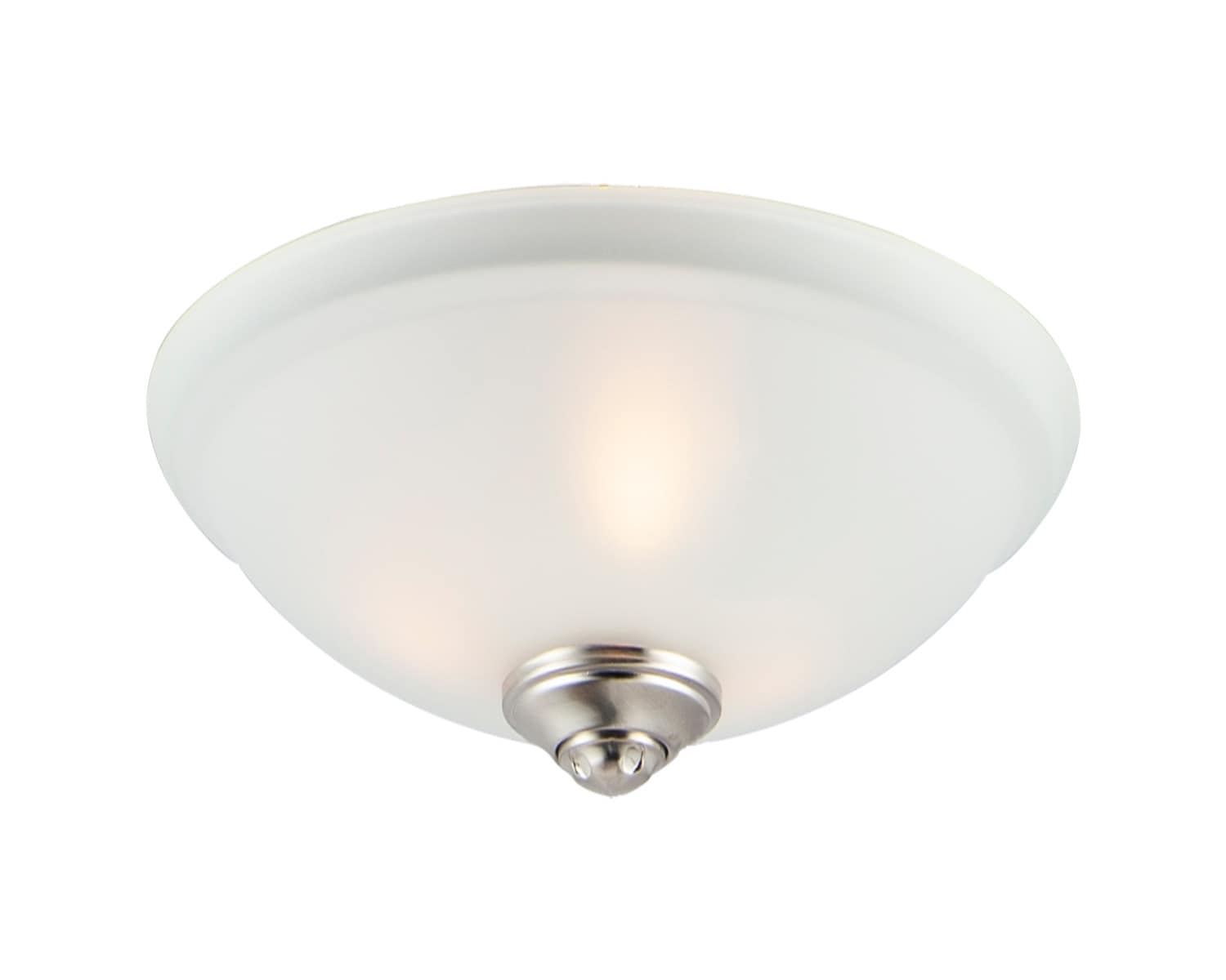 Maxim Lighting FKT213FTSN Basic-Max 11.75-in 3 -Light Stainless steel Incandescent Ceiling Fan Light Kit