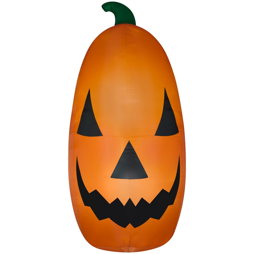 Gemmy 12-ft Lighted Pumpkin Inflatable in the Outdoor Halloween ...