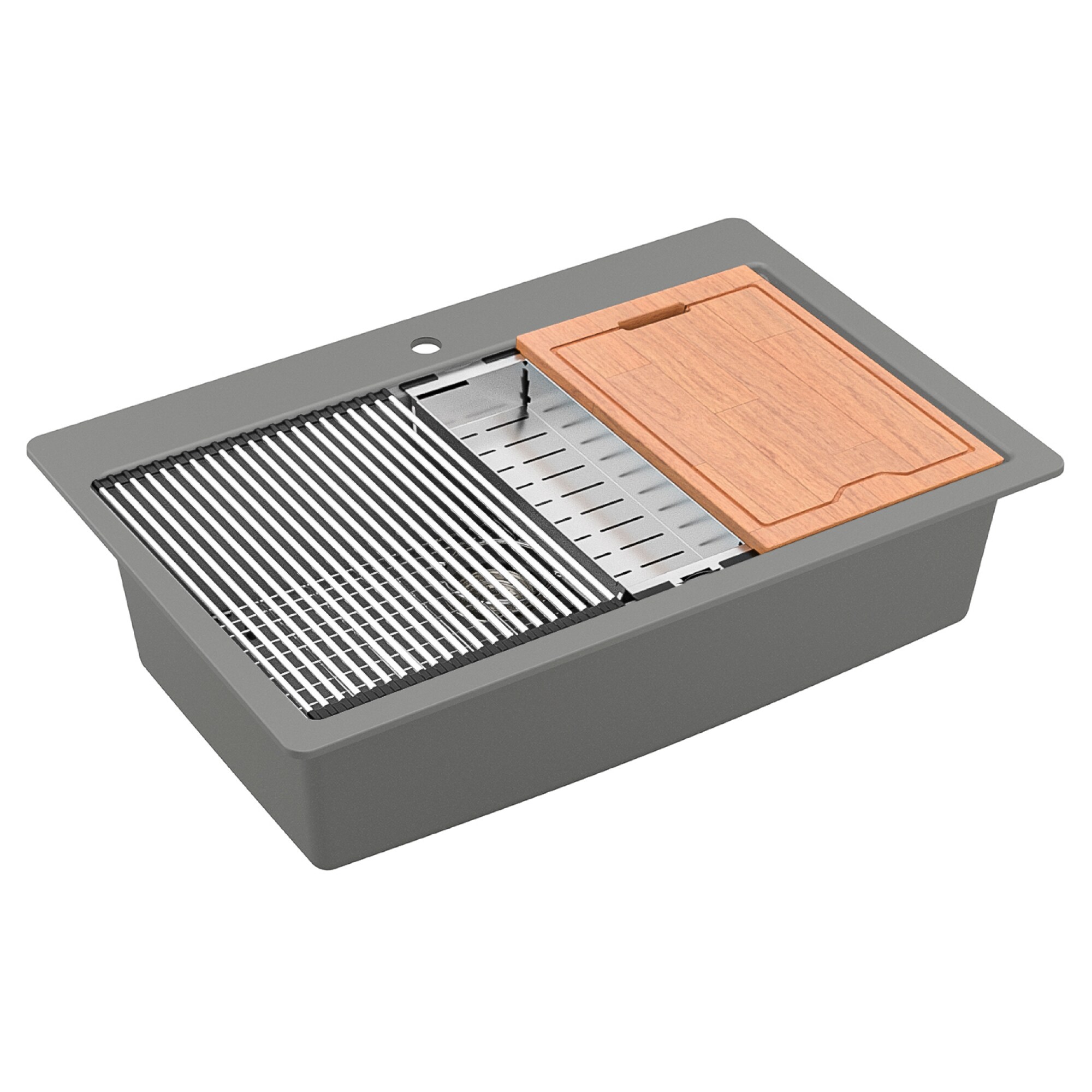 Karran QTWS-875-GR Kitchen-Sinks - View #4