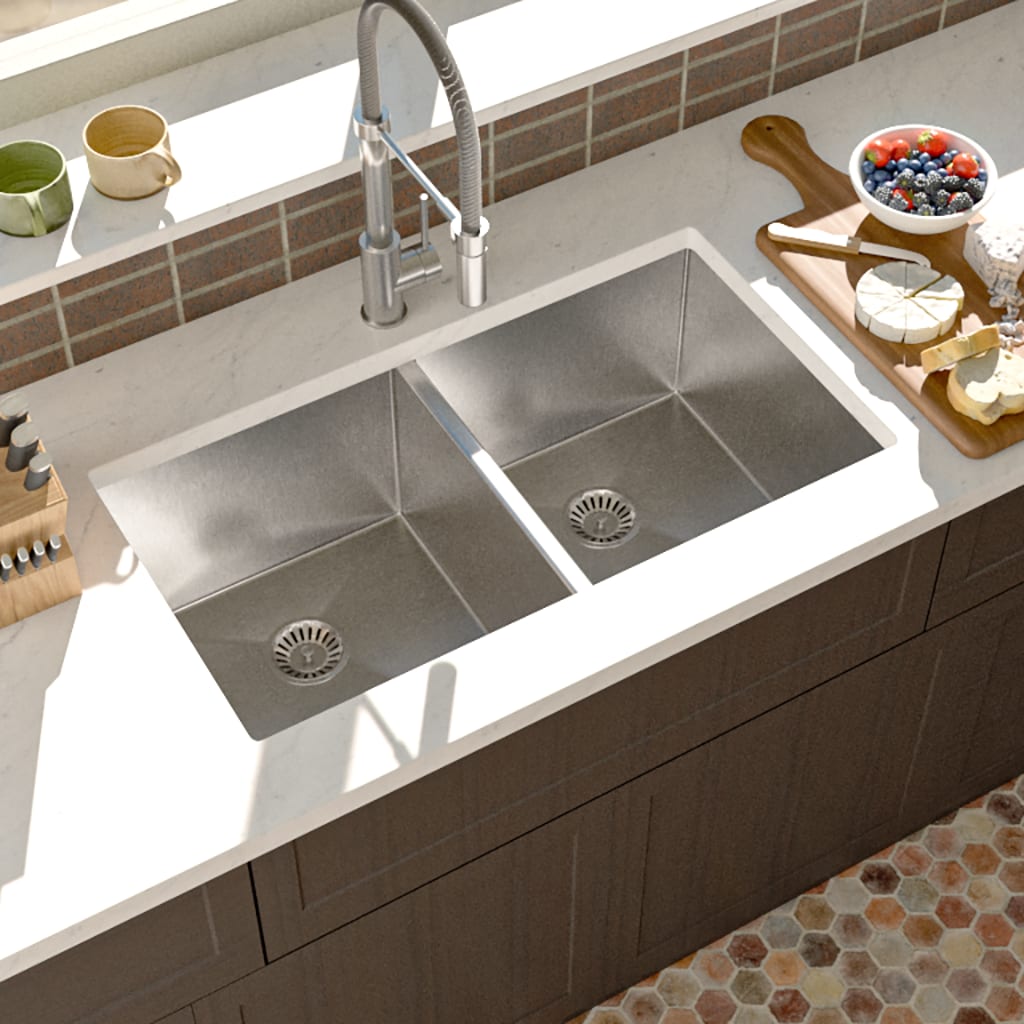 Valley Bath and Kitchen AGNES23218DB Kitchen-Sinks - View #6