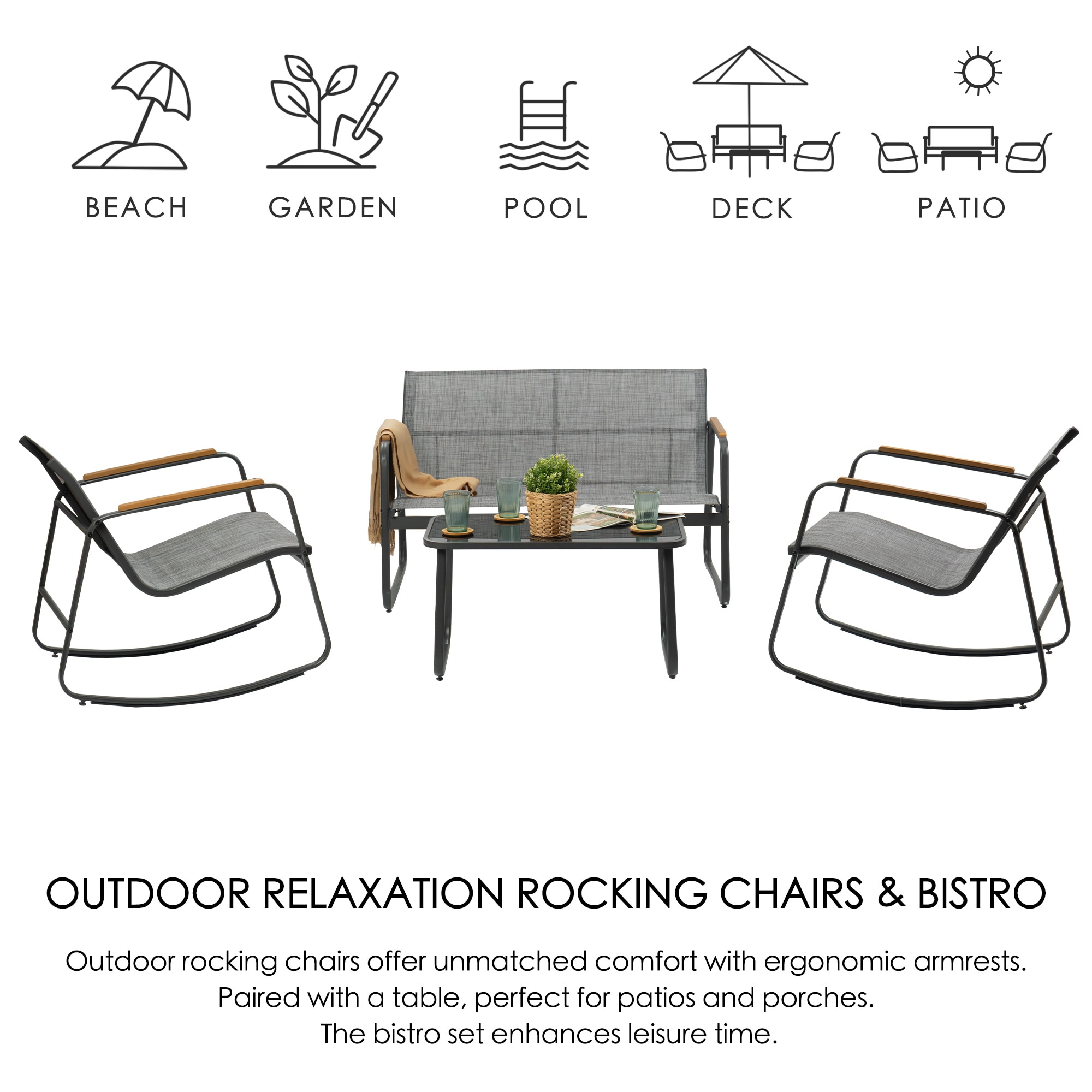 Kozyard KZFR607GR Patio-Conversation-Sets - View #6