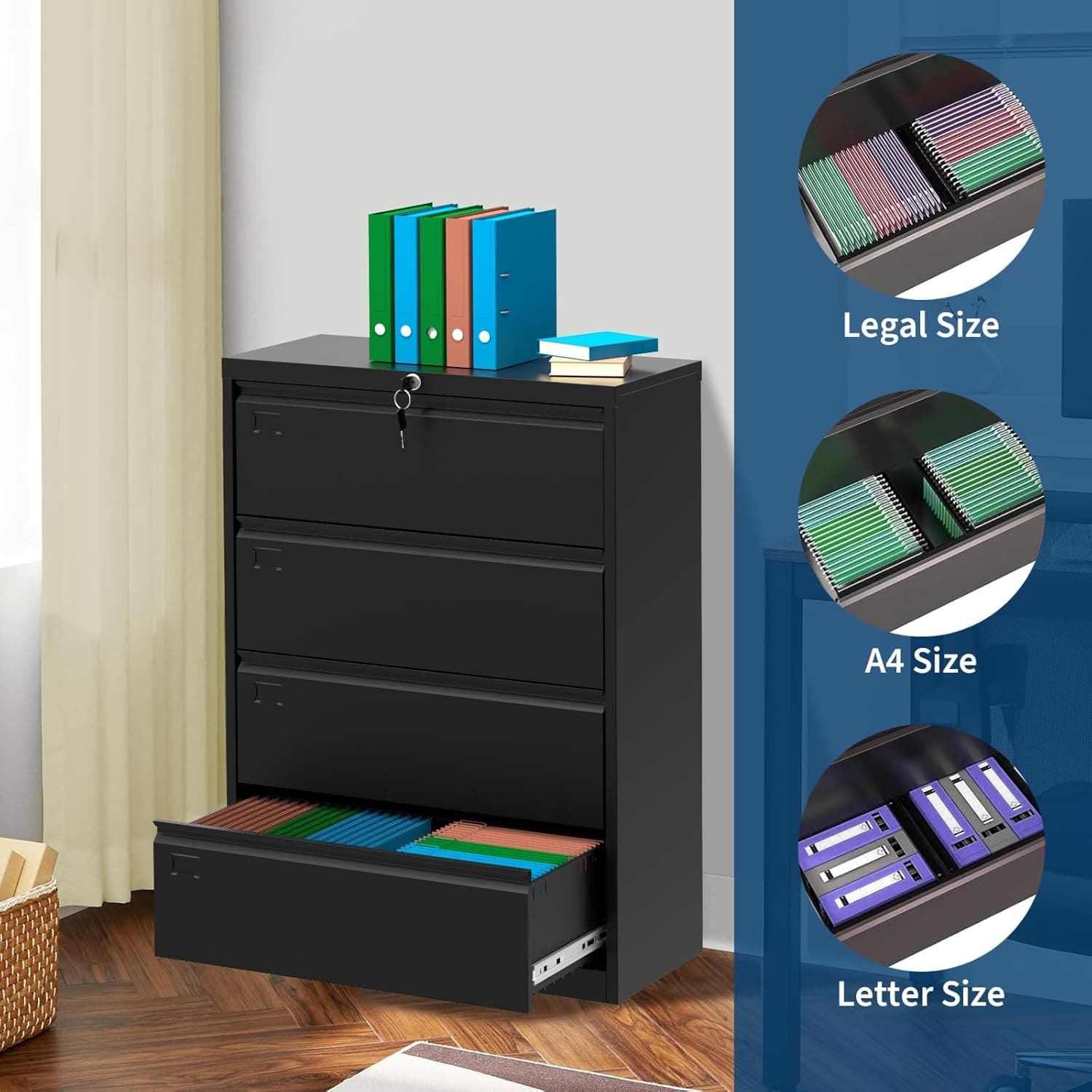 Qeetex LSHQQPEP-33355CA8 Filing-Cabinets - View #5