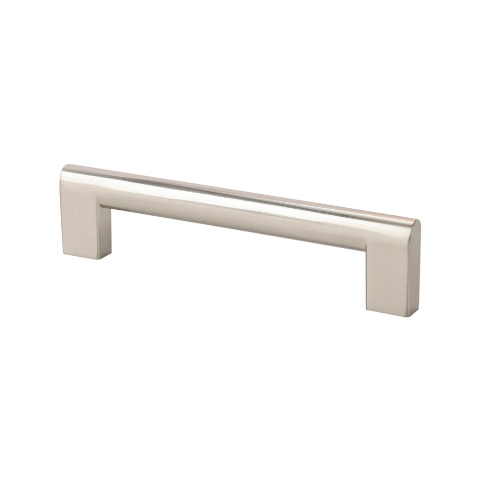 Topex Hardware Z01120960067 Contemporary 3-3/4-in Center to Center Brushed Nickel Rectangular Handle Drawer Pulls