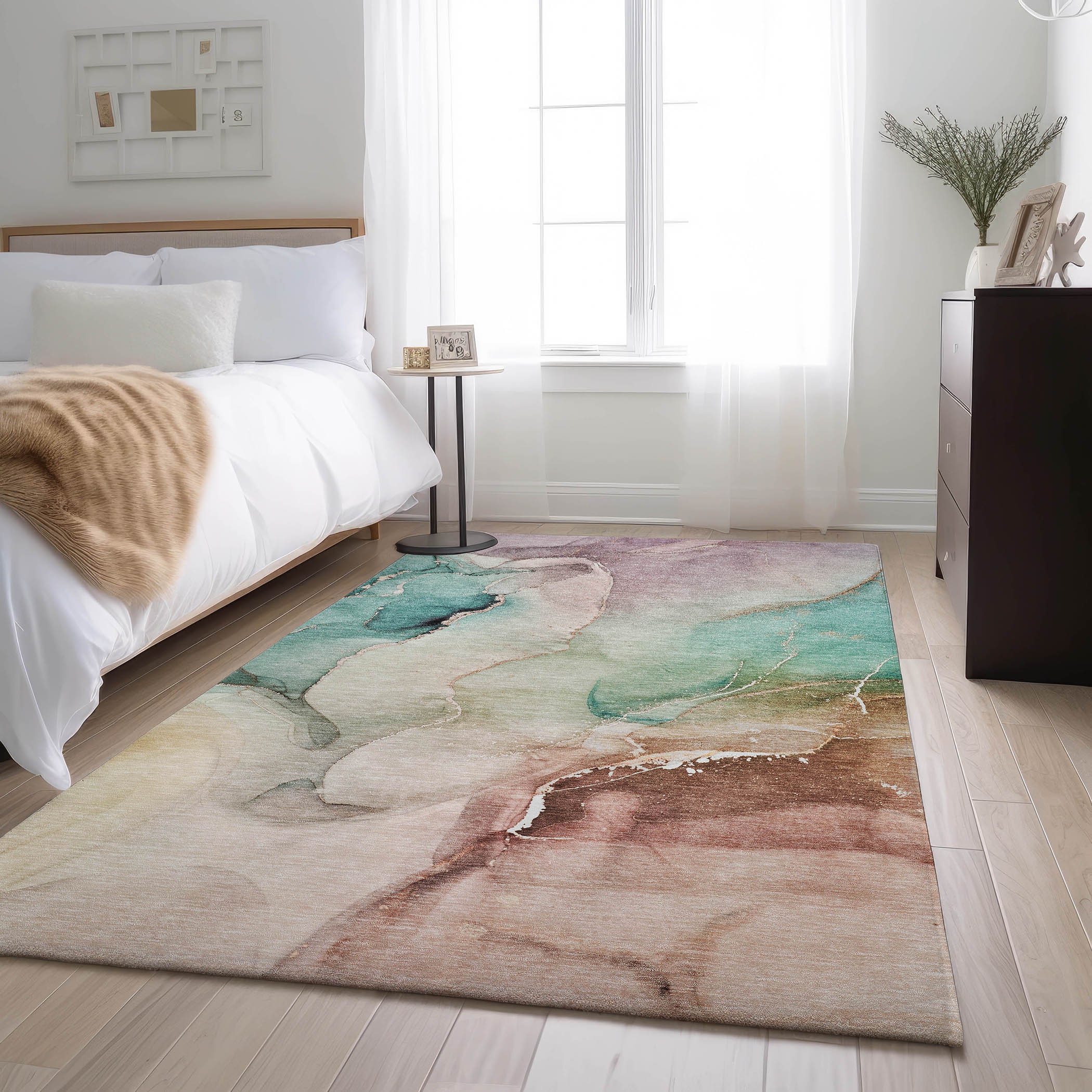 Addison Rugs AMF531LM2X8 Mayfield AMF531LM 2 x 7 (ft) Loomed Polyester Lime Rectangular Indoor Geometric Machine washable Area rug