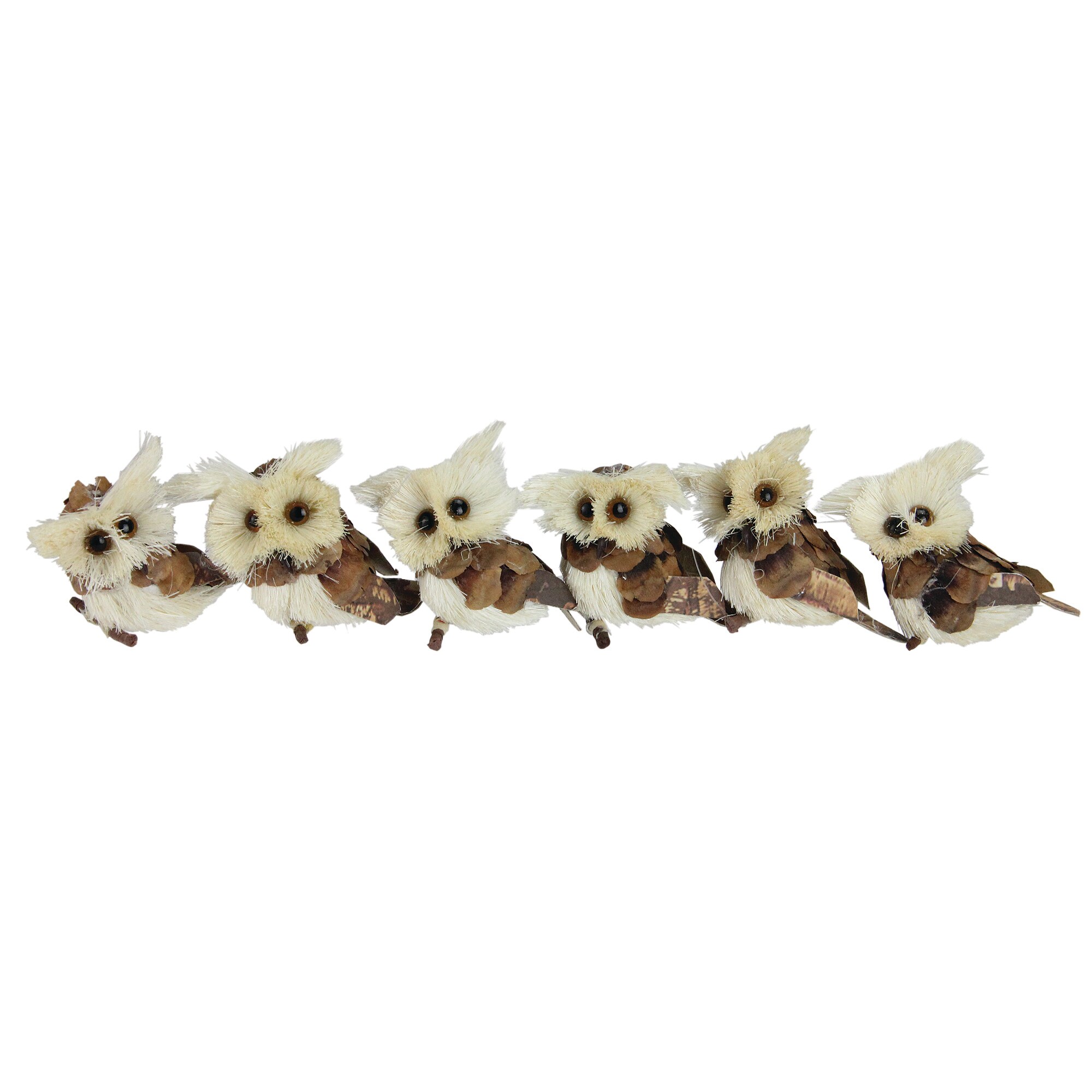 Northlight 32637385 6 -Pack Brown Animals Standard Indoor Ornament set
