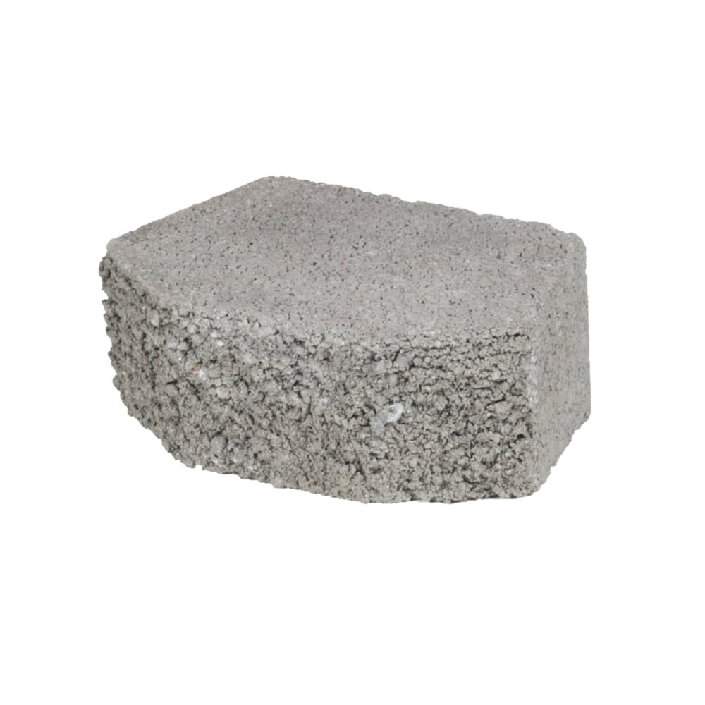  110404999 3-in H x 6.1-in L x 5.2-in D Gray Concrete Retaining Wall Block