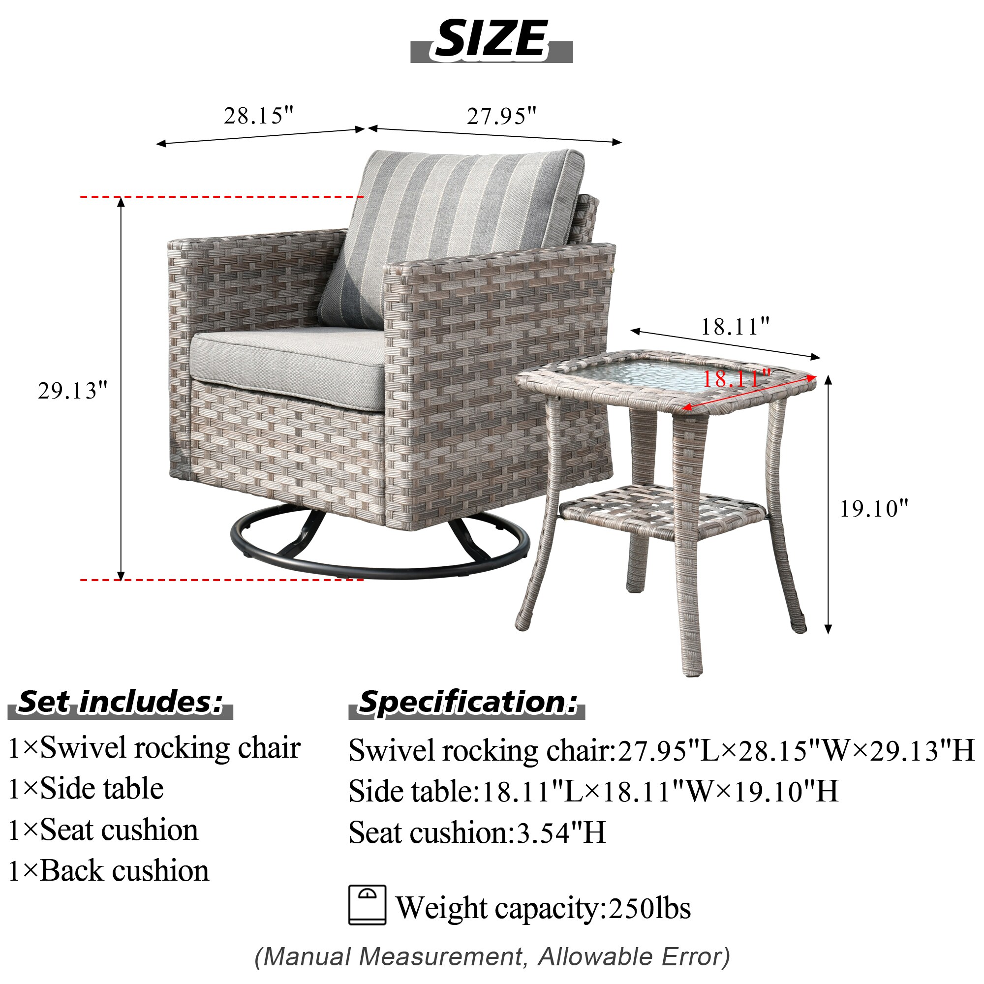 Pouuin SYZBBR2T-CT Patio-Chairs - View #2