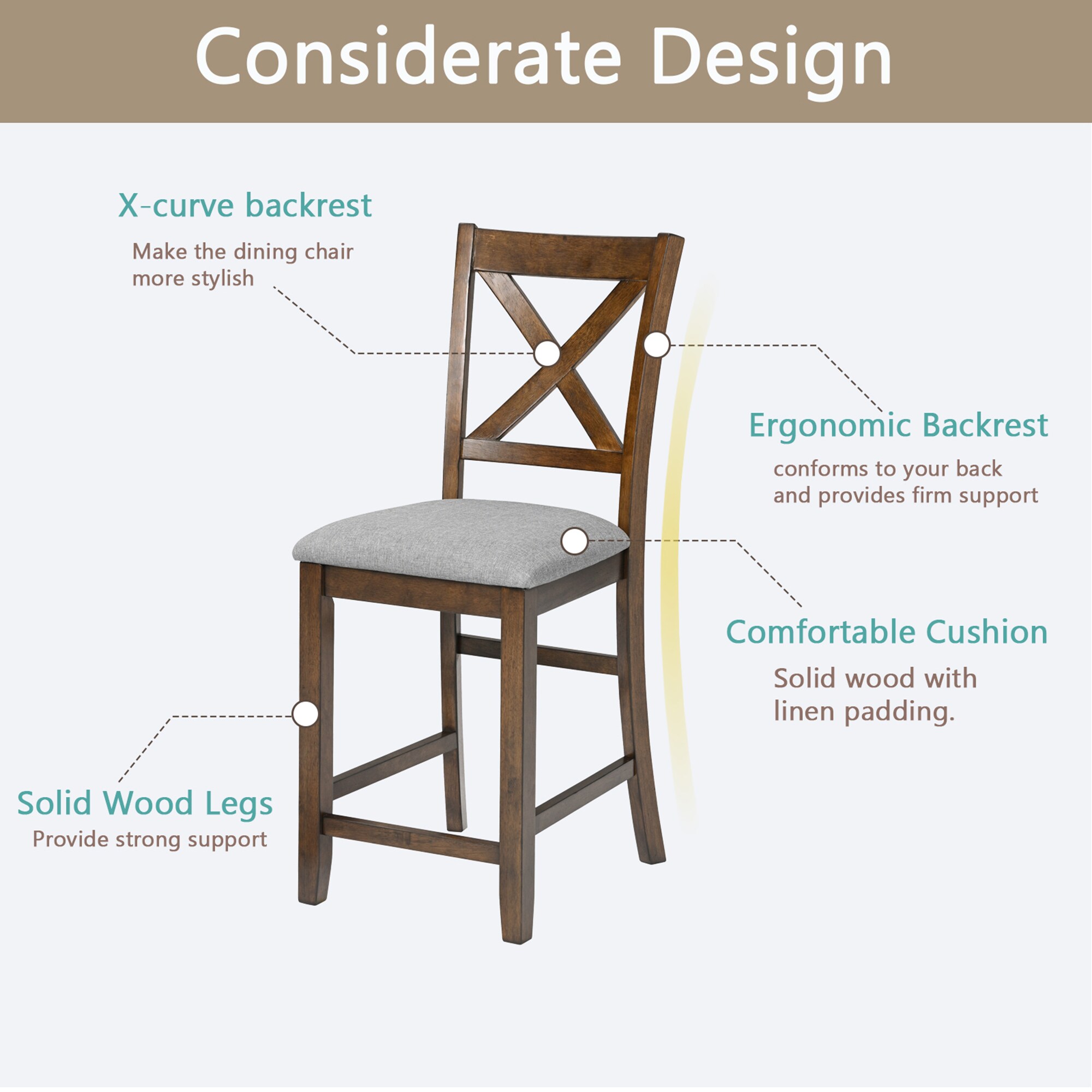 SINOFURN SYA370063BG Dining-Chairs - View #5
