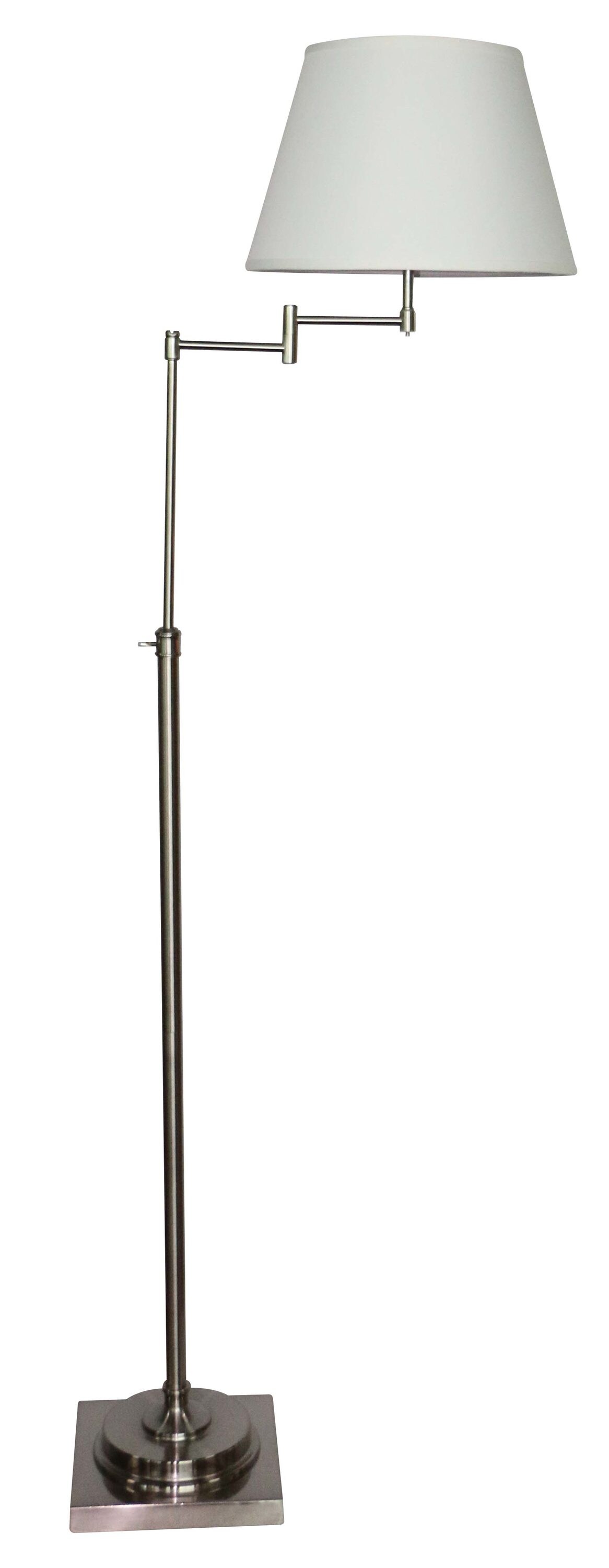 Brushed Nickel Swing Arm Floor Lamp