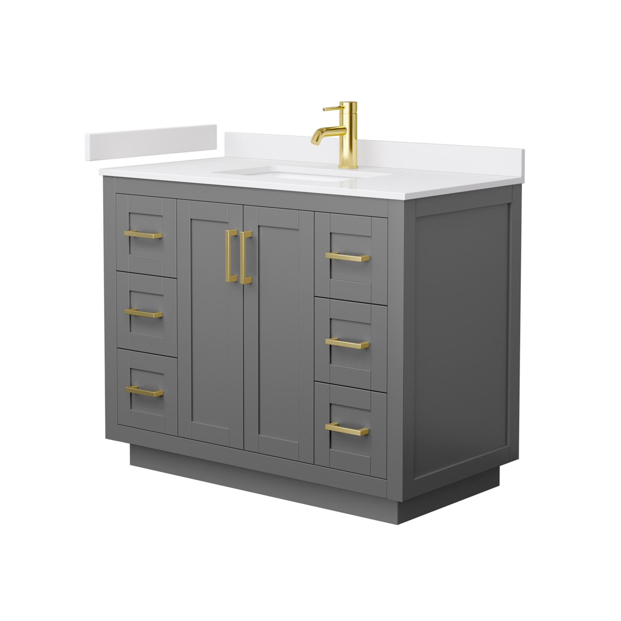 Wyndham Collection WCF292942SGGWCUNSMXX Bath-Vanity-Combo - View #2