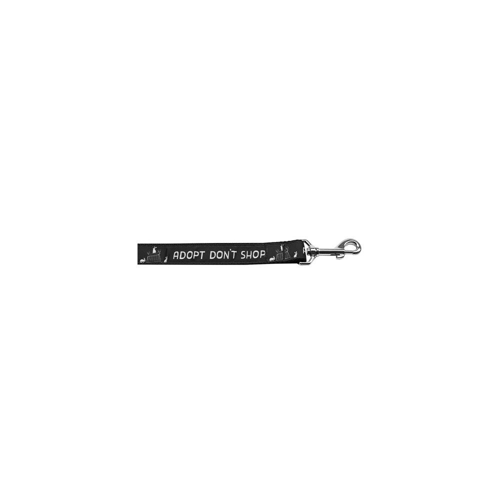 Mirage Pet Products MRPP188576 Mirage Pet 125-174 3804 Adopt Dont Shop Nylon Dog Leash, 0.38 in. x 4 ft.