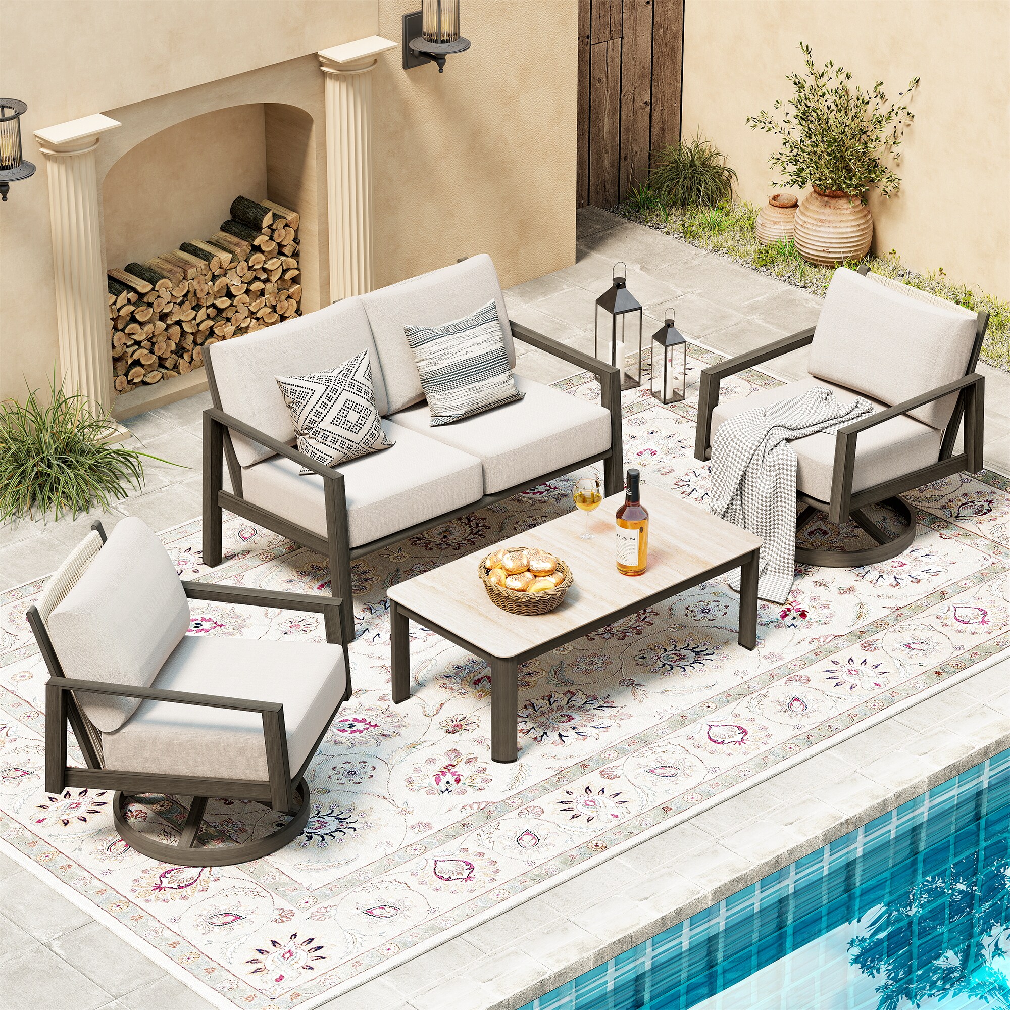  EL-SF4-ZG-N3-WL3 Patio-Conversation-Sets - View #2