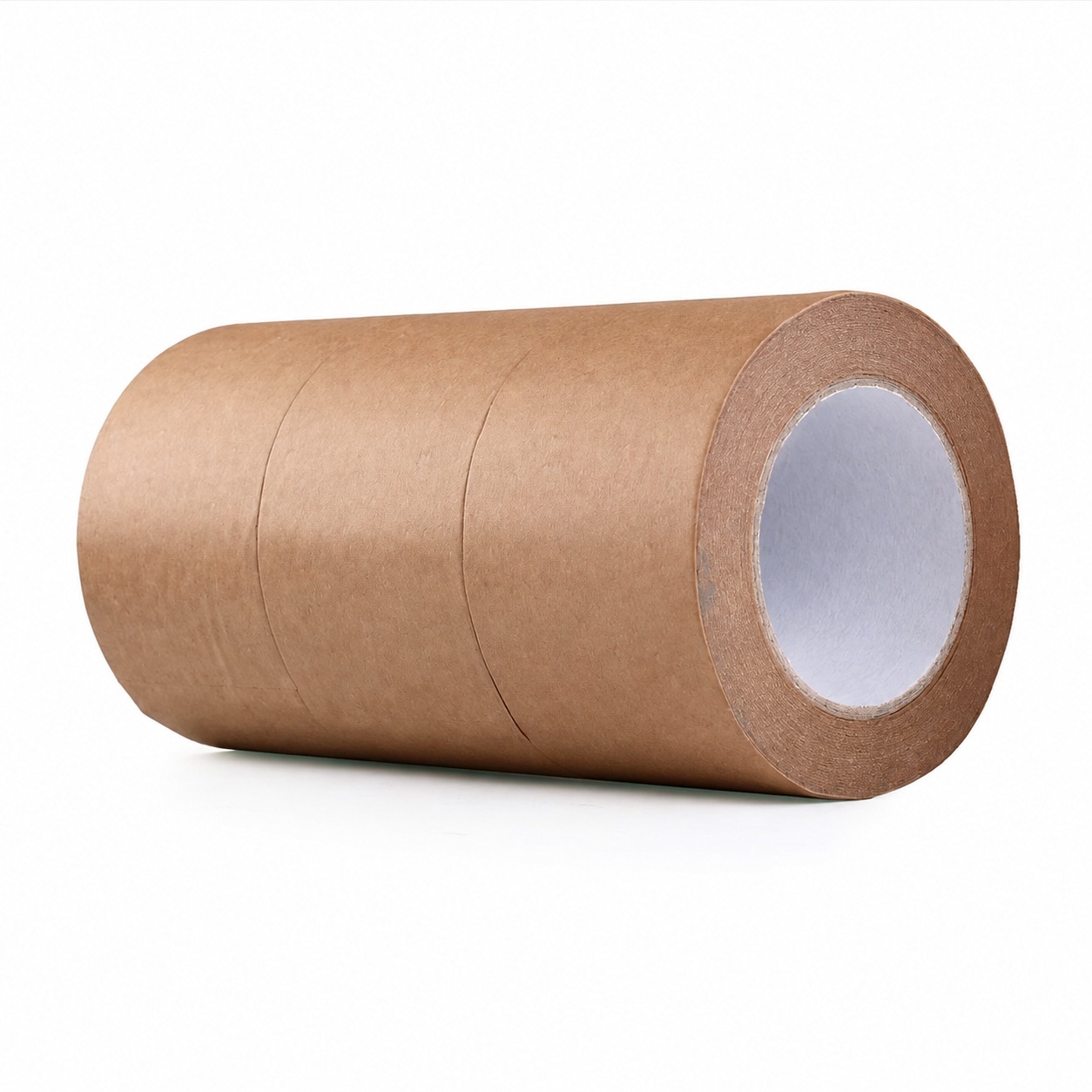 Lukvuzo Kraft Paper Gummed Tape 3 Inch by 165 Feet 3 Pack Writable Tearable High Tensile Strength for Carton Sealing and Photo Frame Seal Brown #LLU0821L281