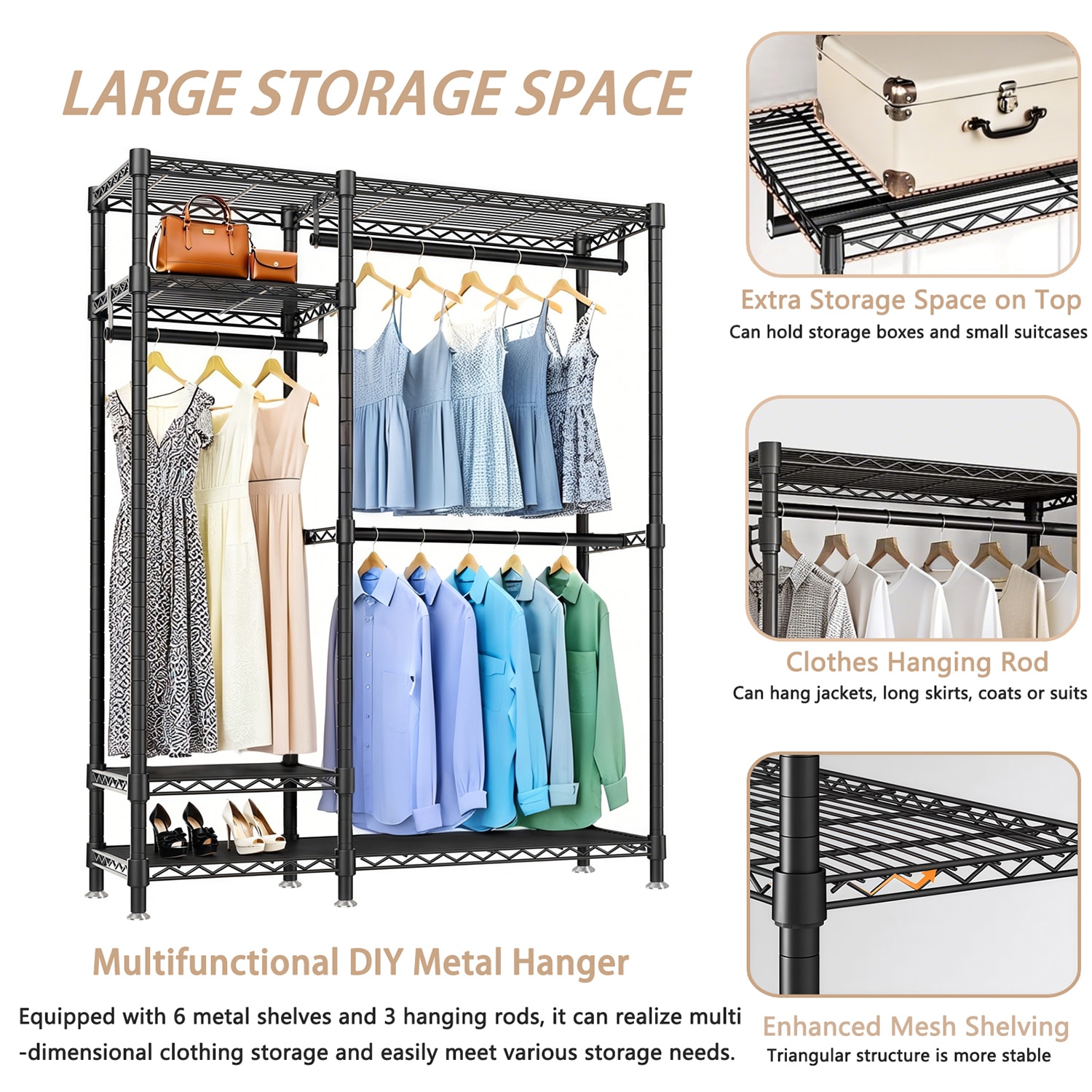 GZMR BB1963-WHBL Garment-Racks - View #4