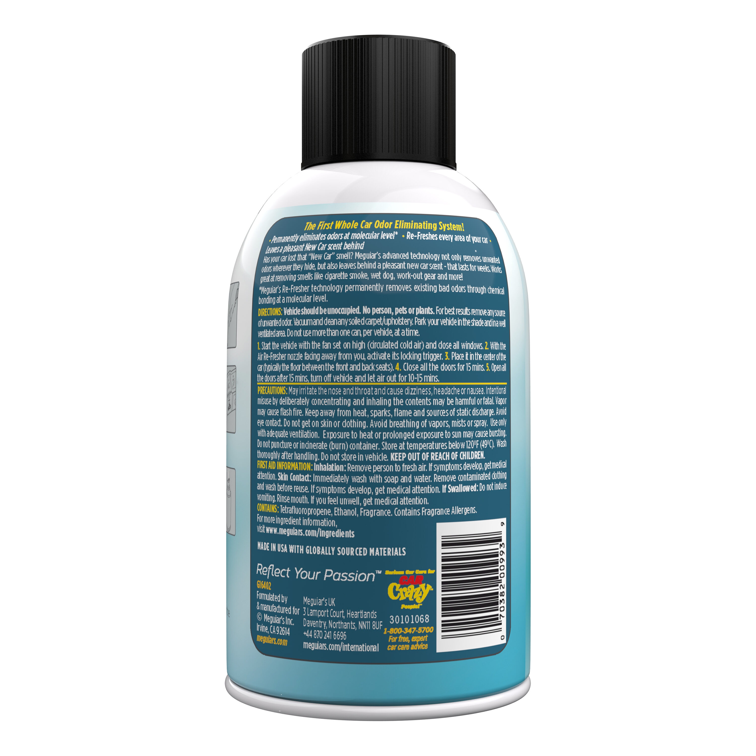 Meguiar's G16402 Air Refresher Odor Eliminator (New Car Scent) - 2 oz.  3-Pack
