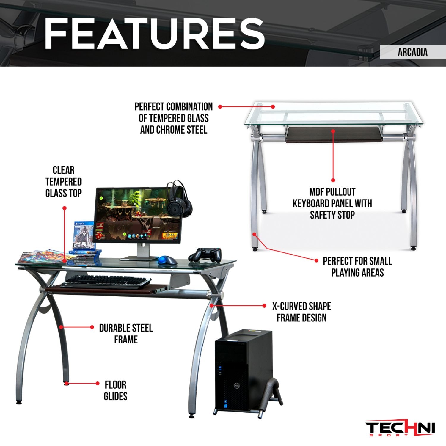 JASMODER RTA-00397B-GLS desks - View #6