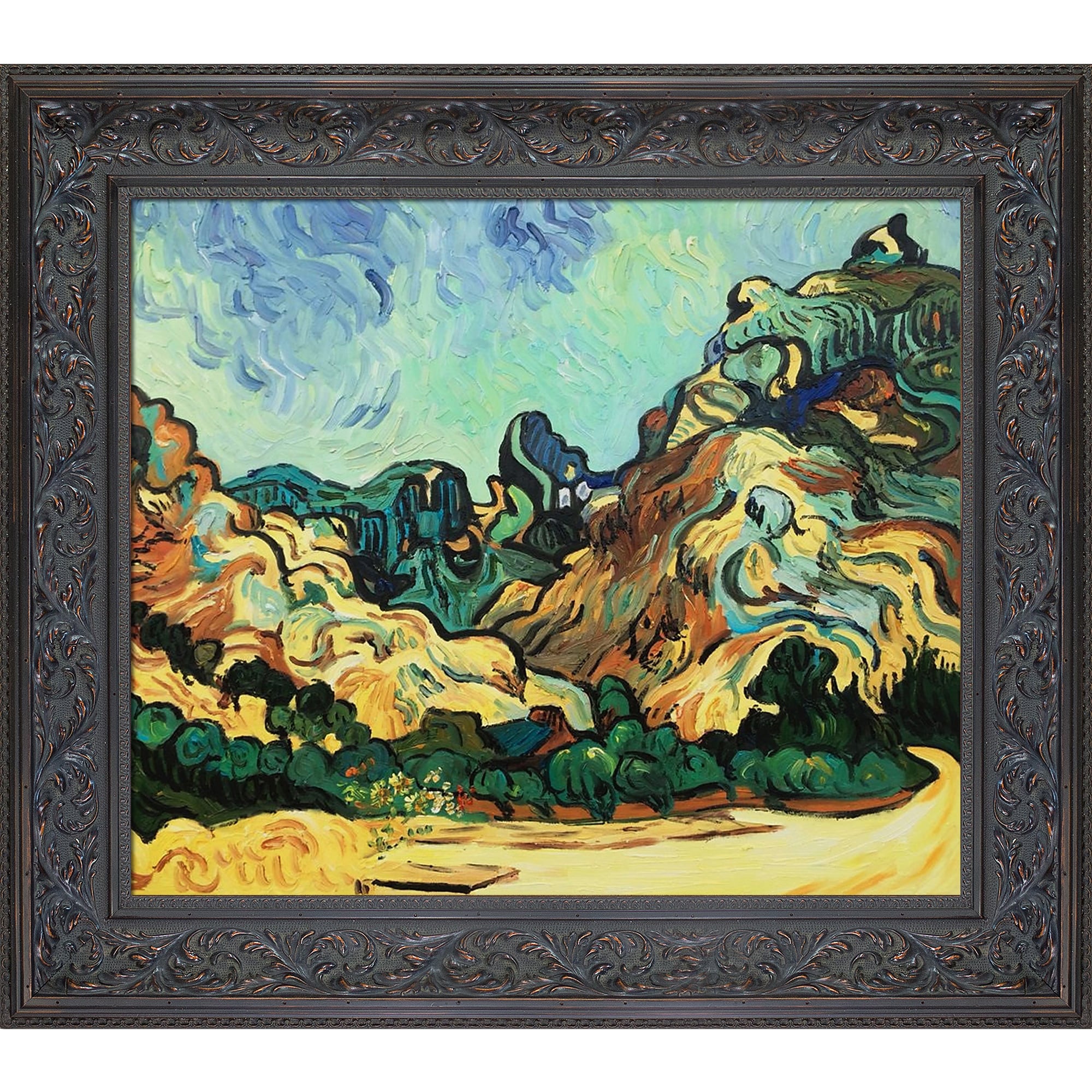 La Pastiche Framed 30-in H X 34-in W Landscape Painting On Canvas At ...