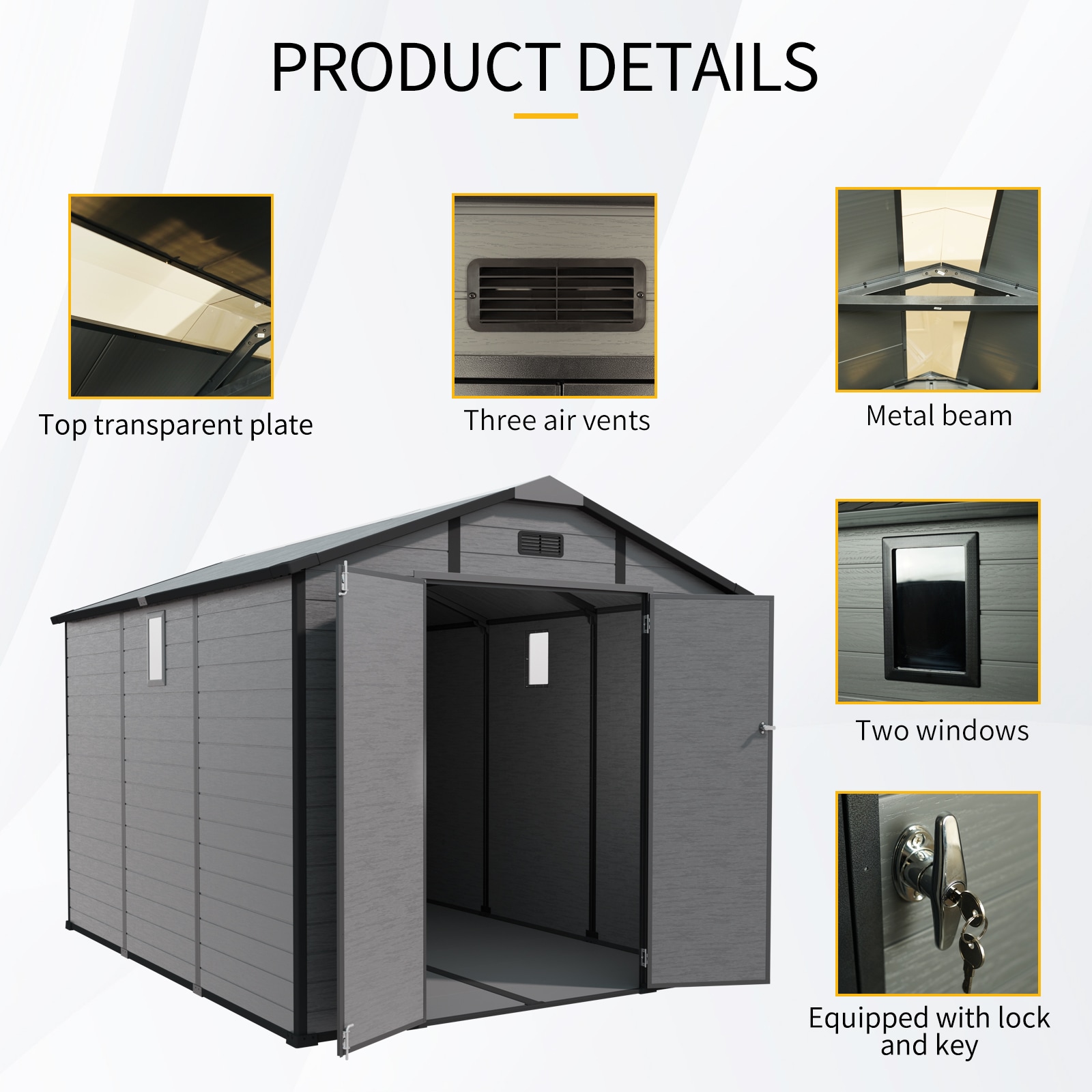 Dimakai DI-WWC-S070 Vinyl-Resin-Storage-Buildings - View #6