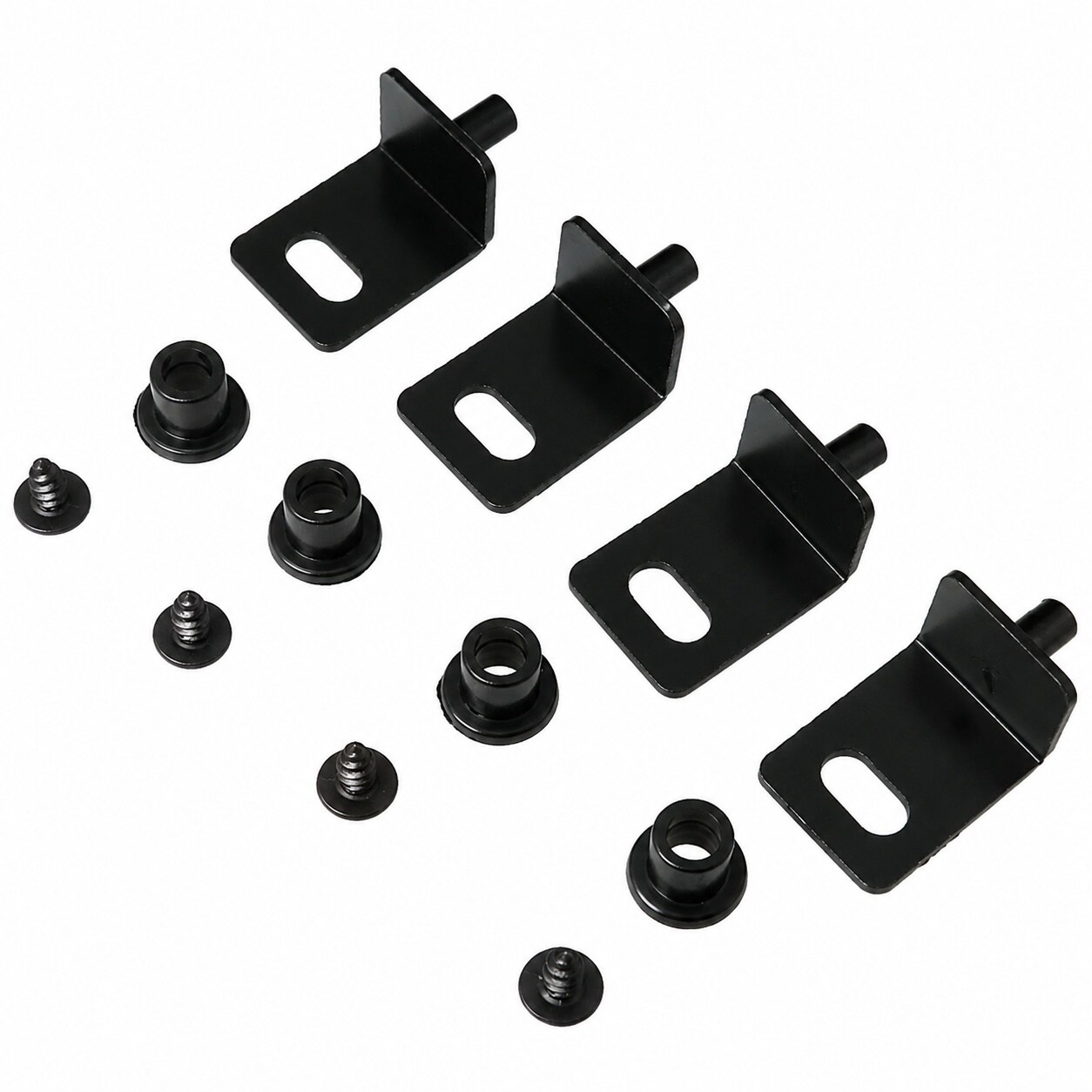 Aoibox  Concealed Pivot Corner Hinges for Cabinet Doors 25 x 18 1 x 15 mm Metal with Electroplating Finish 4 Pack