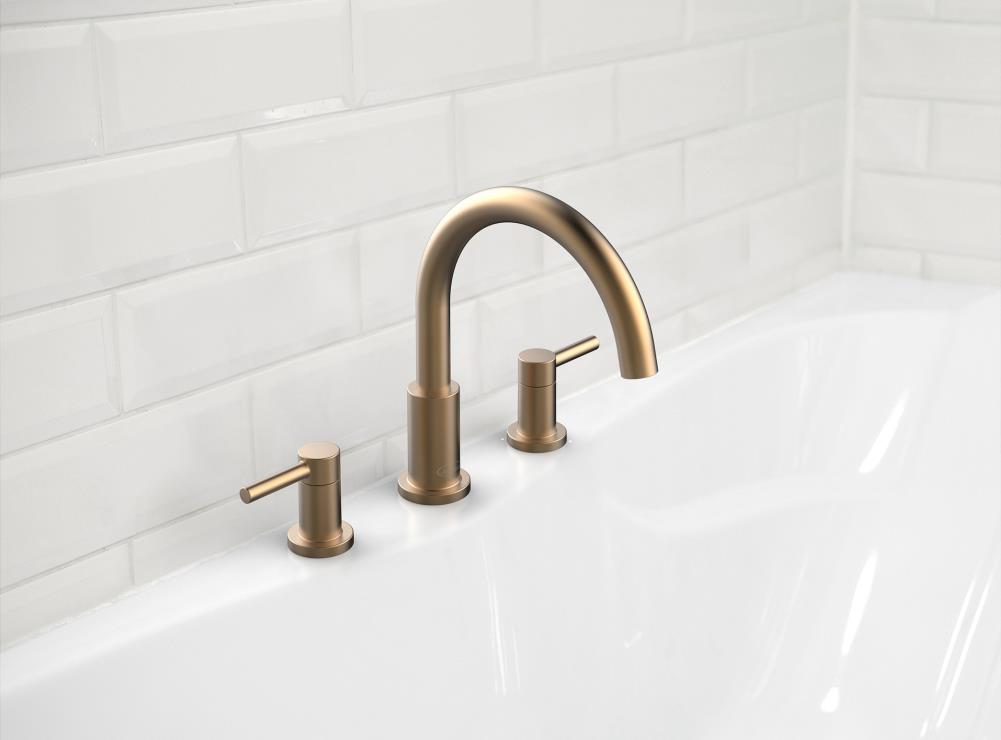 Jacuzzi Duncan 2-Handle Deck Mount Roman Bathtub Faucet (Valve Included)