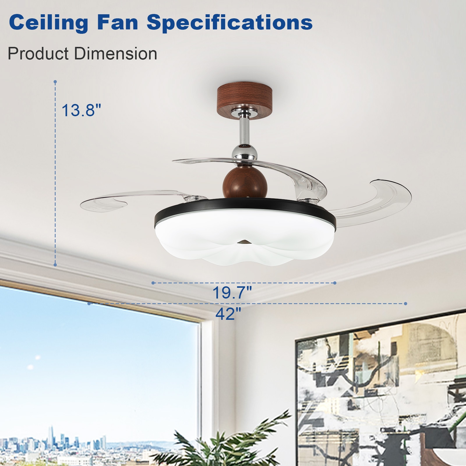 Dovanpaul 235-42A-BR Ceiling-Fans - View #2