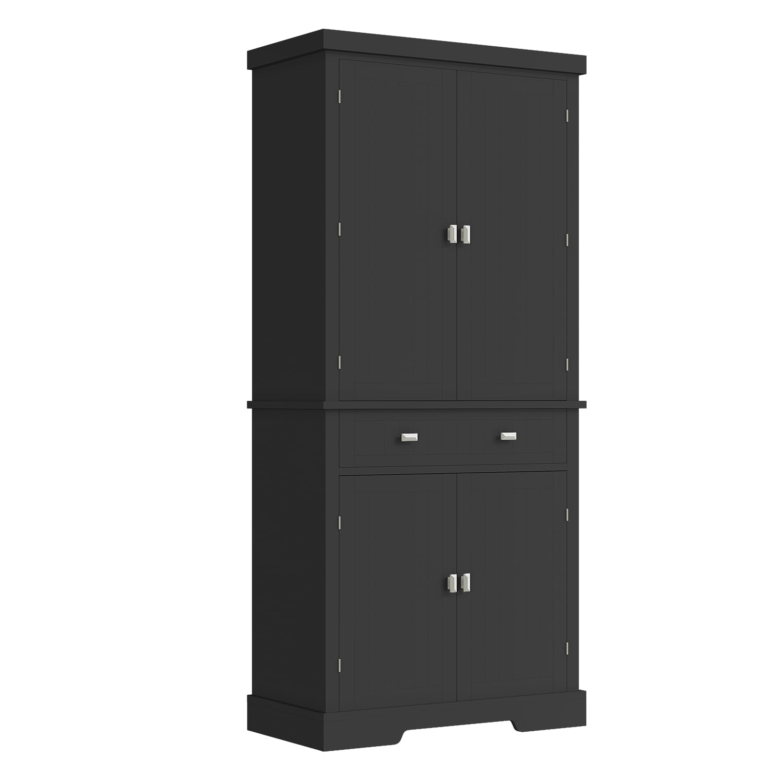 GarveeLife Freestanding Storage Cabinet with 6 Door Shelves4 Adjustable Shelves 1 Drawer Tall Storage Cupboard Organizer for Kitchen
