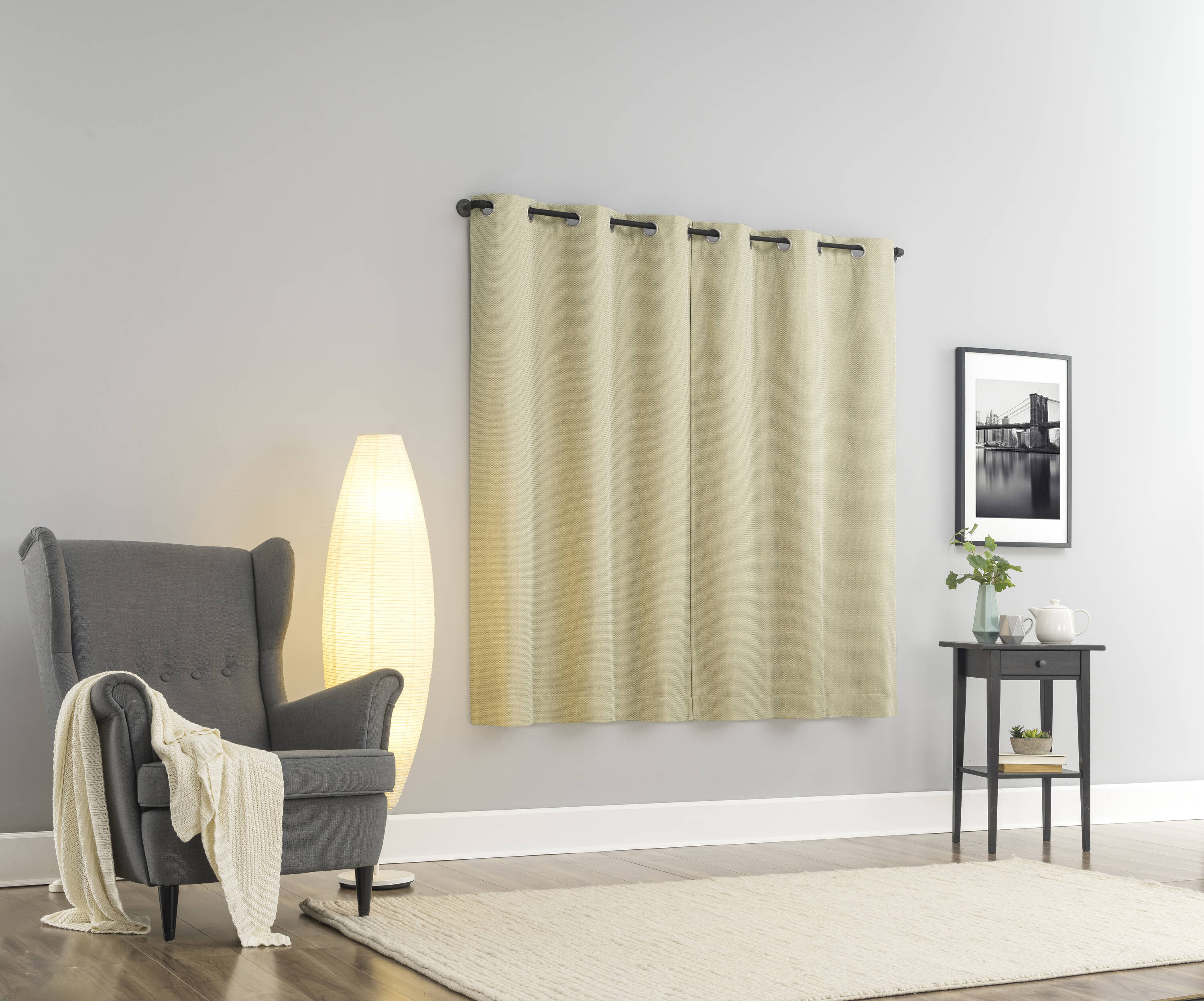 Sun Zero DAMIAN 40X63 TAUPE curtains - View #5