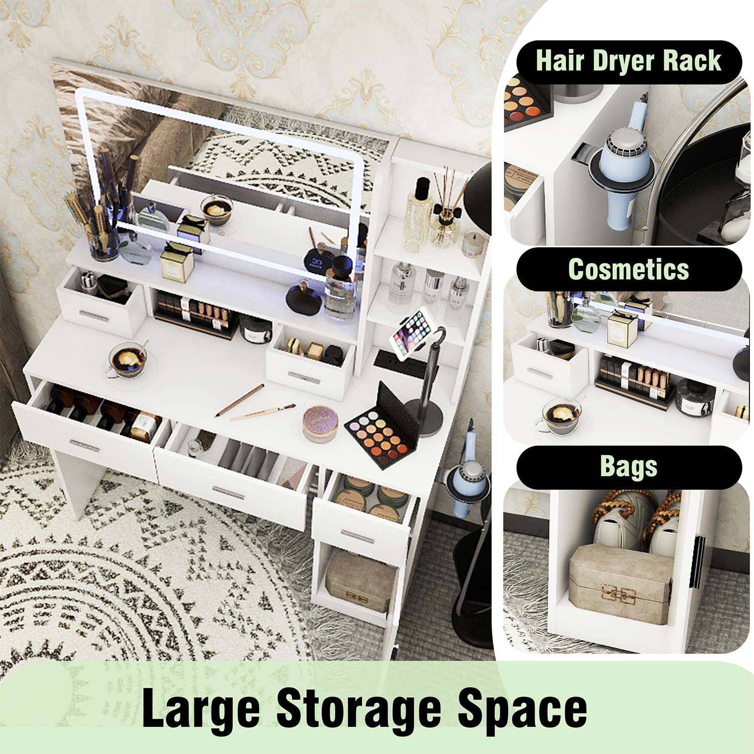 GZMR GR-W331331 Bedroom-Vanities - View #4