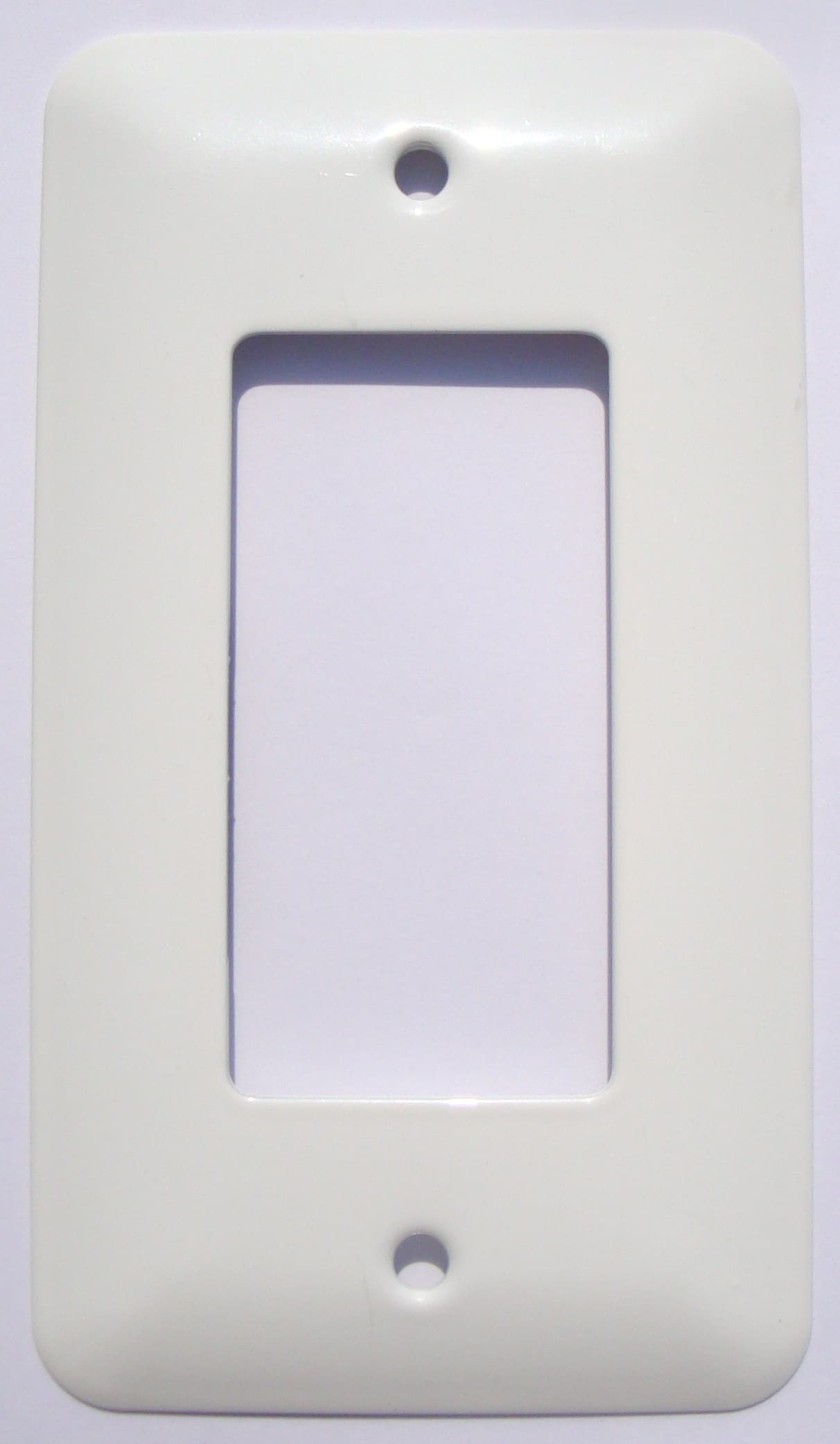 Mulberry 76401 1 -Gang Midsize Size White Metal Indoor Decorator Wall Plate