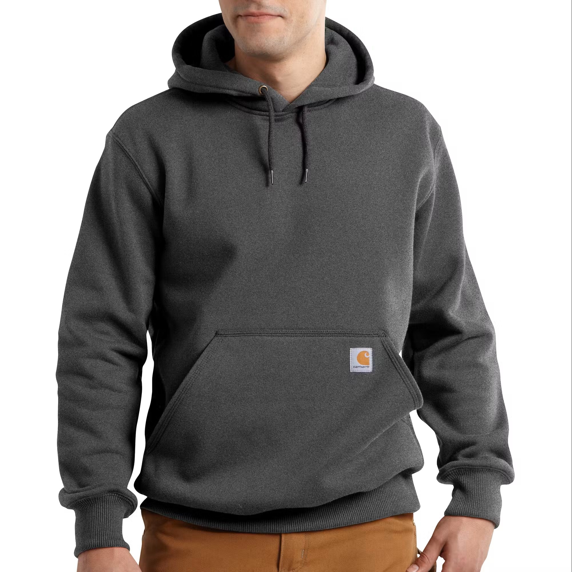Carhartt 100615-0262XL Men's Gray Fleece Long sleeve Solid Hoodie ( 2XL )