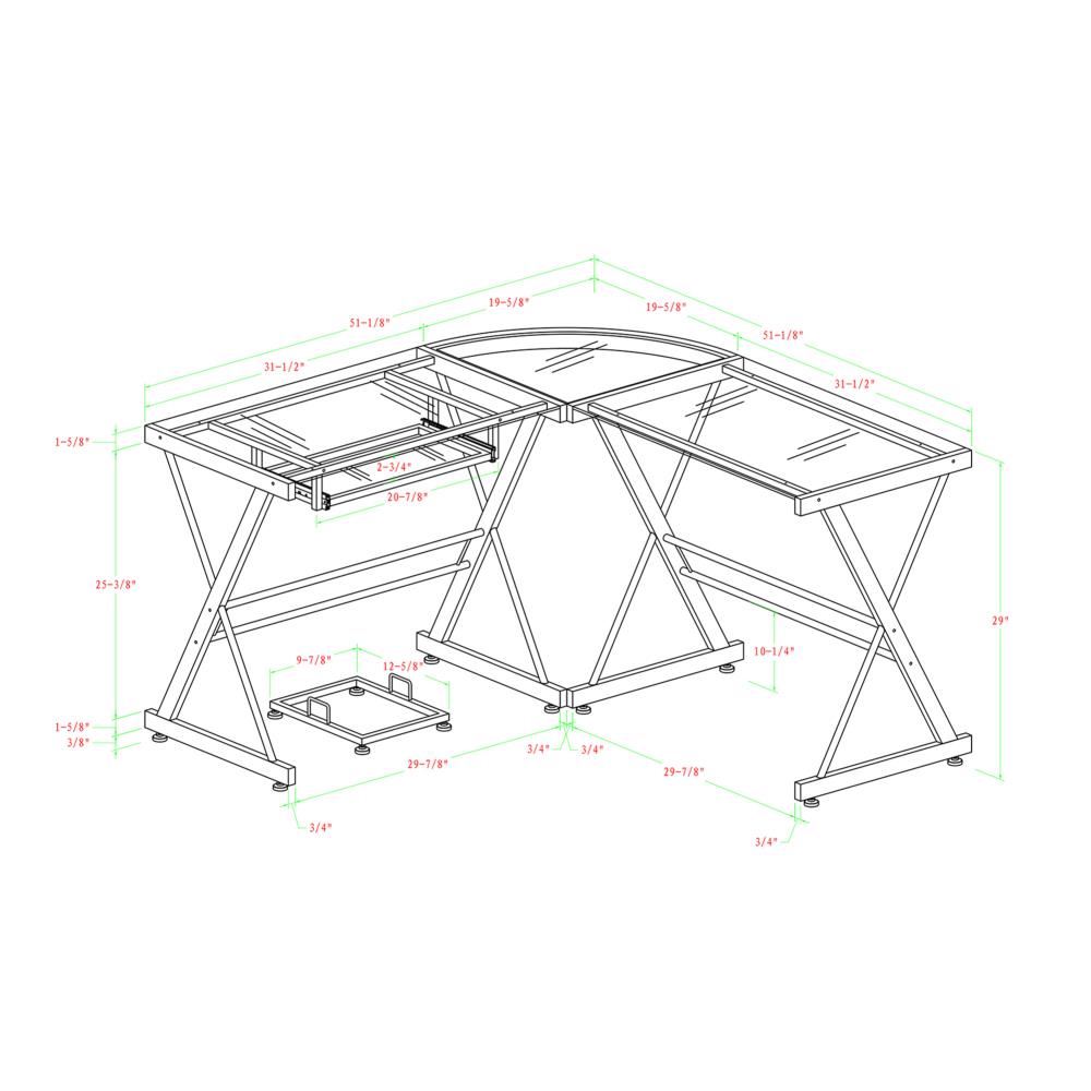 Walker Edison LW51W29 desks - View #5