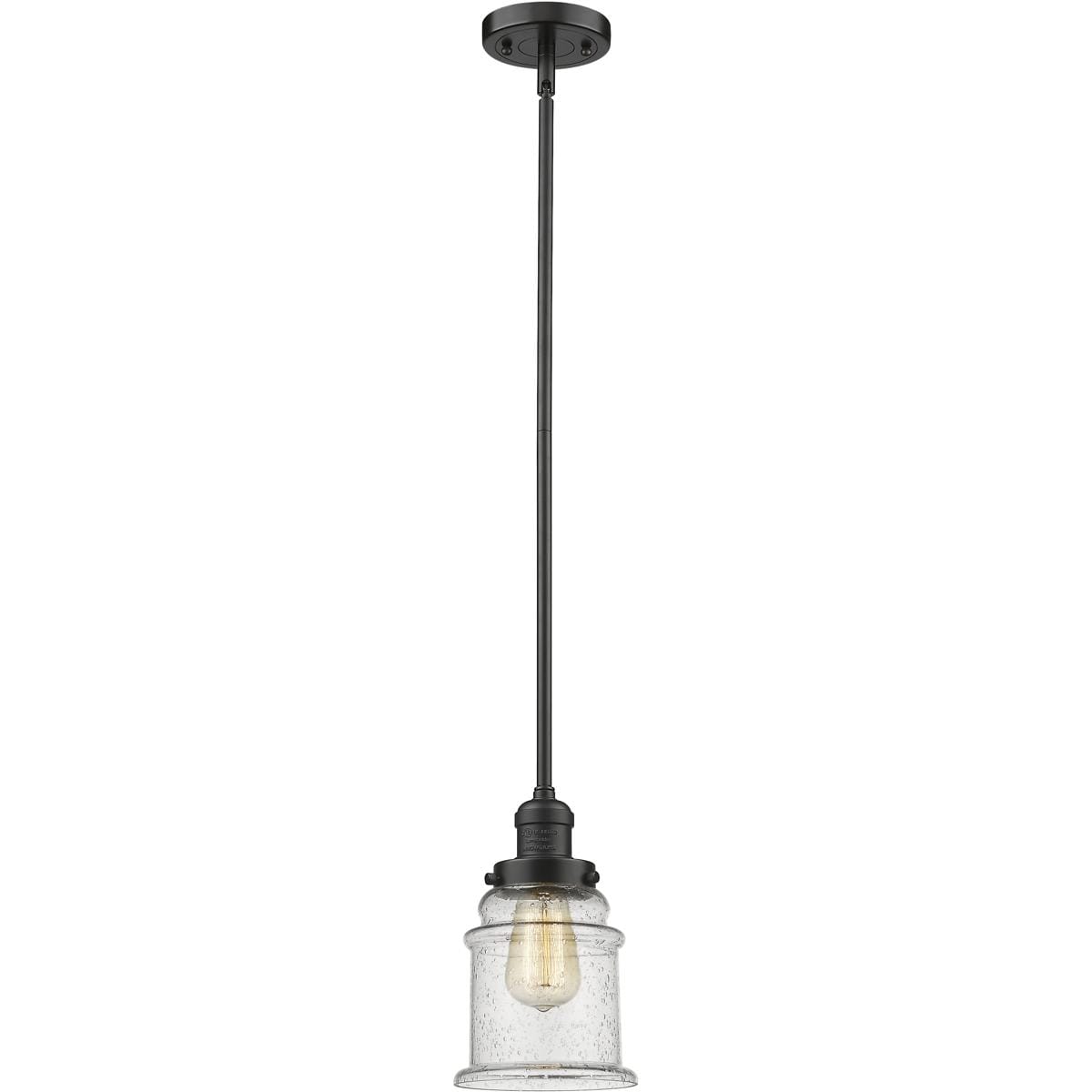 Innovations Lighting 1355460 201S-OB-G184-LED Franklin Restoration Canton Mini Pendant