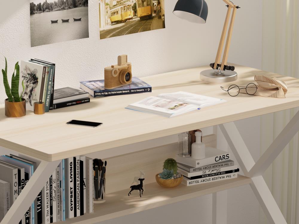 FUFU&GAGA Writing desk 47.2-in White Modern/Contemporary Writing