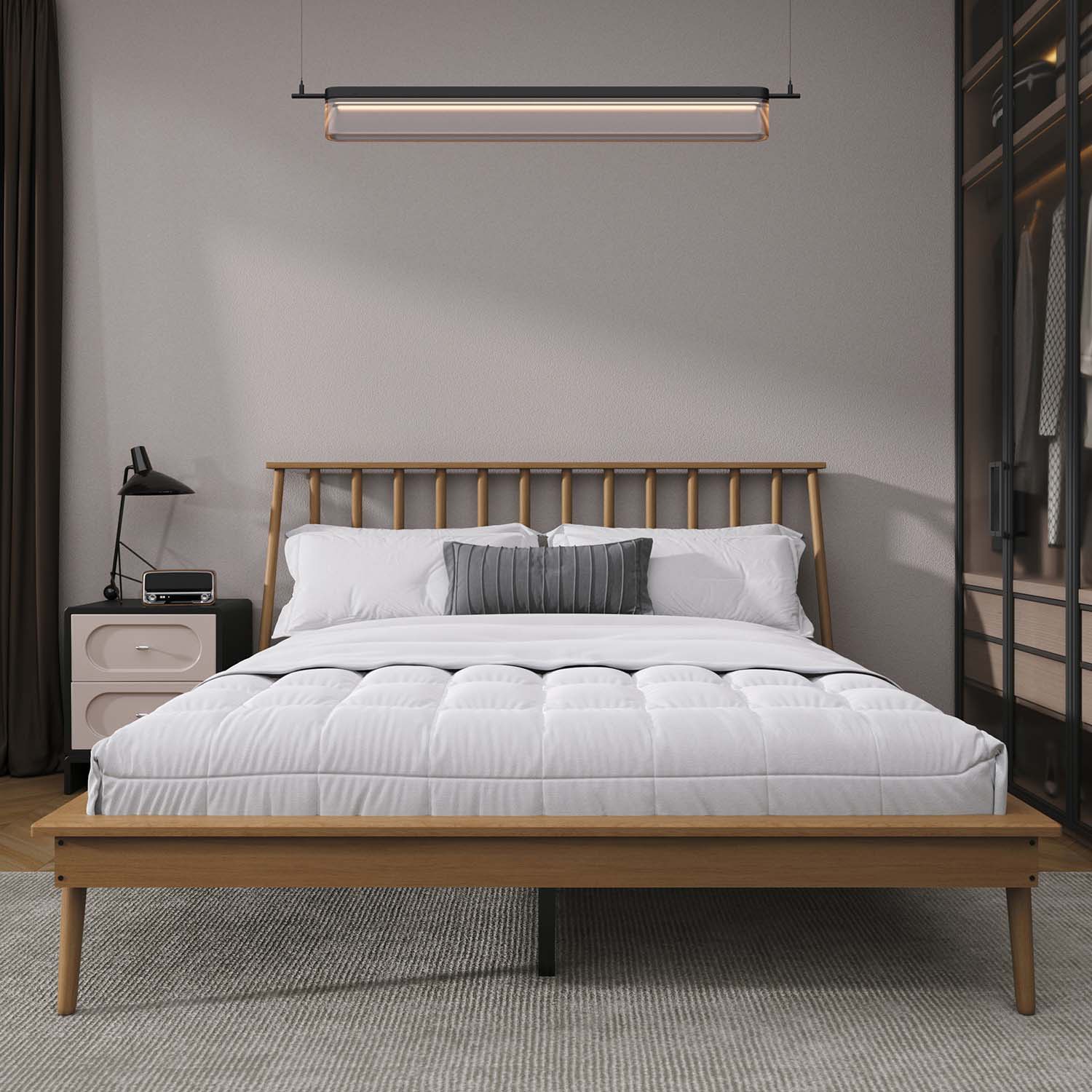 CasePiece C226QPL-LOK-WD beds - View #2