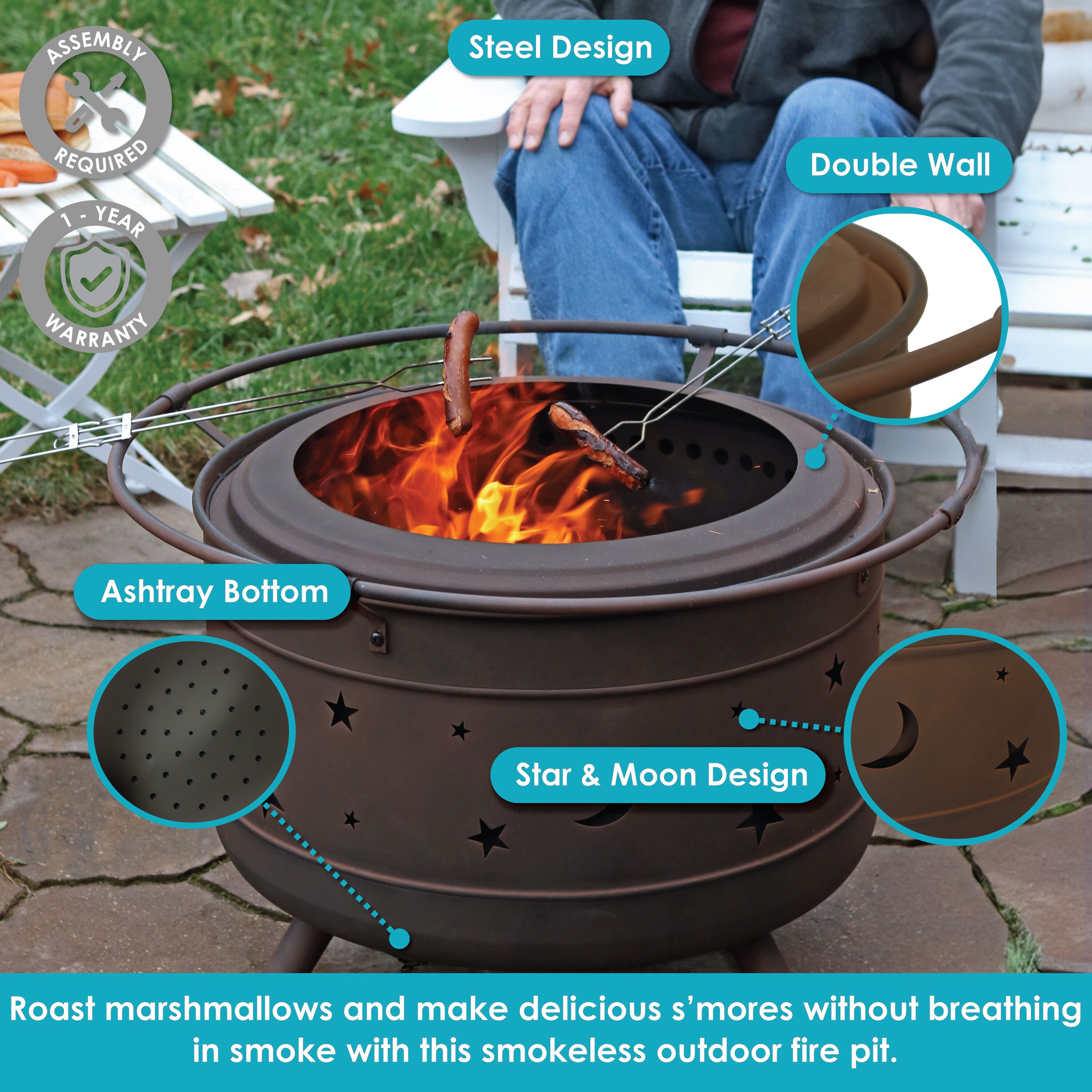 Sunnydaze Decor NB-984 Outdoor-Woodburning-Firepits - View #4