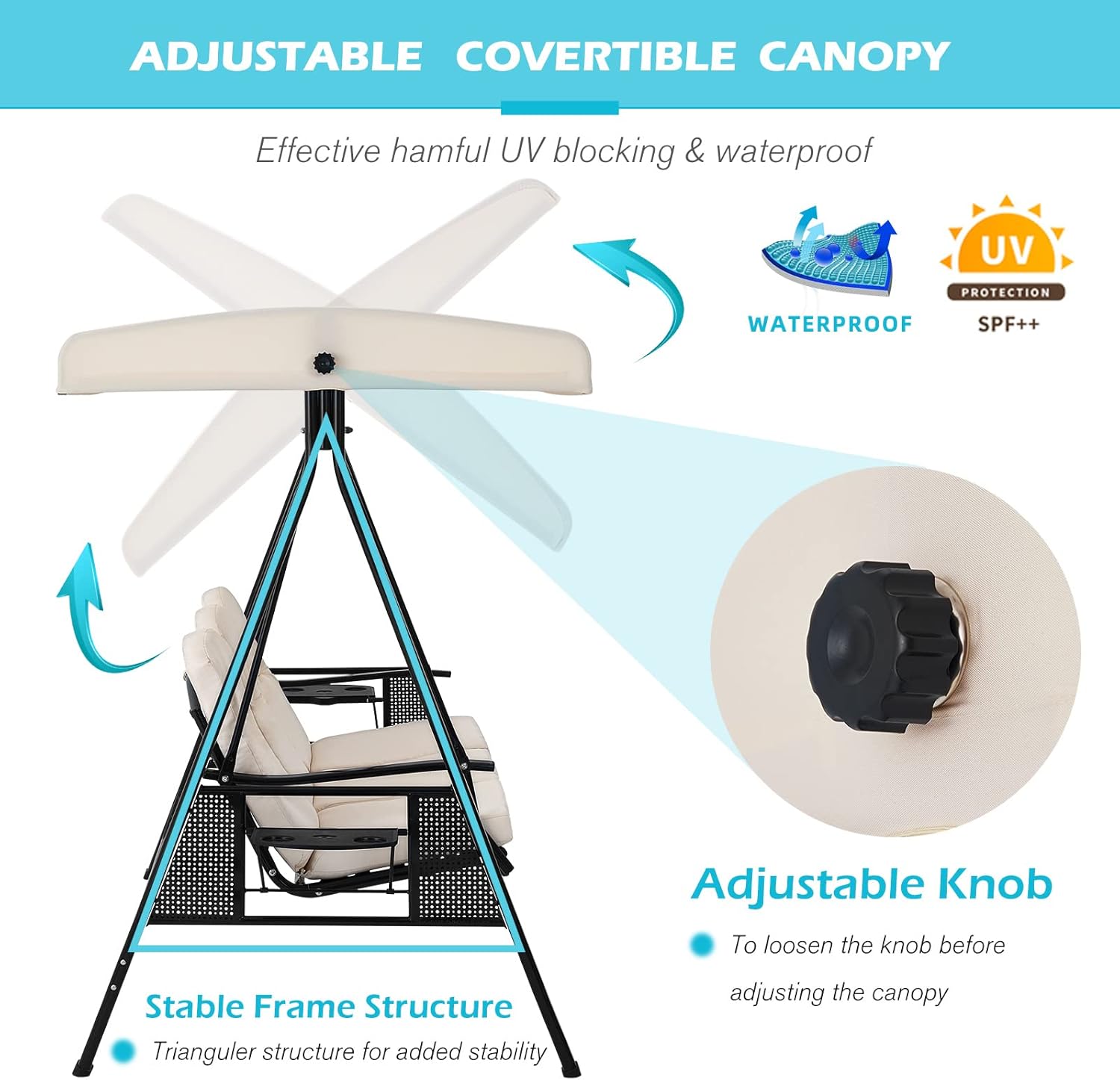 AECOJOY 19032BG-LS02 Swing-Gliders - View #4