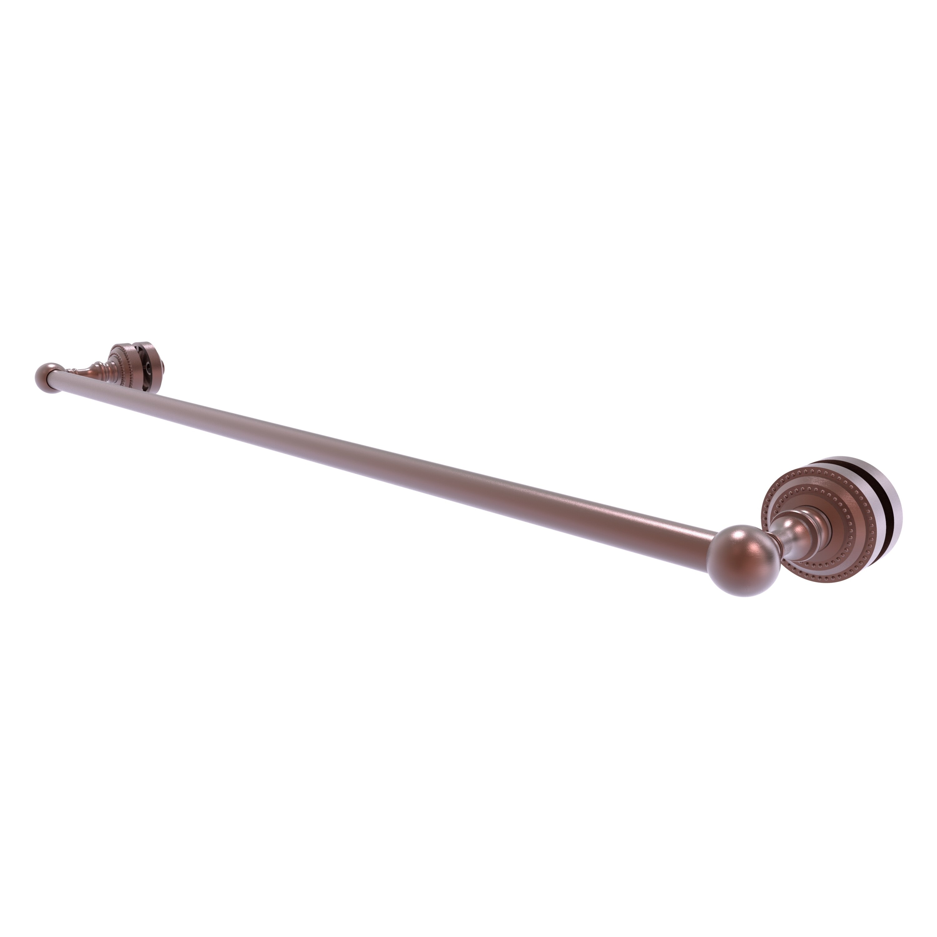 Allied Brass DT-41-SM-30-CA Dottingham 30-in Antique Copper Wall mount Single Towel Bar