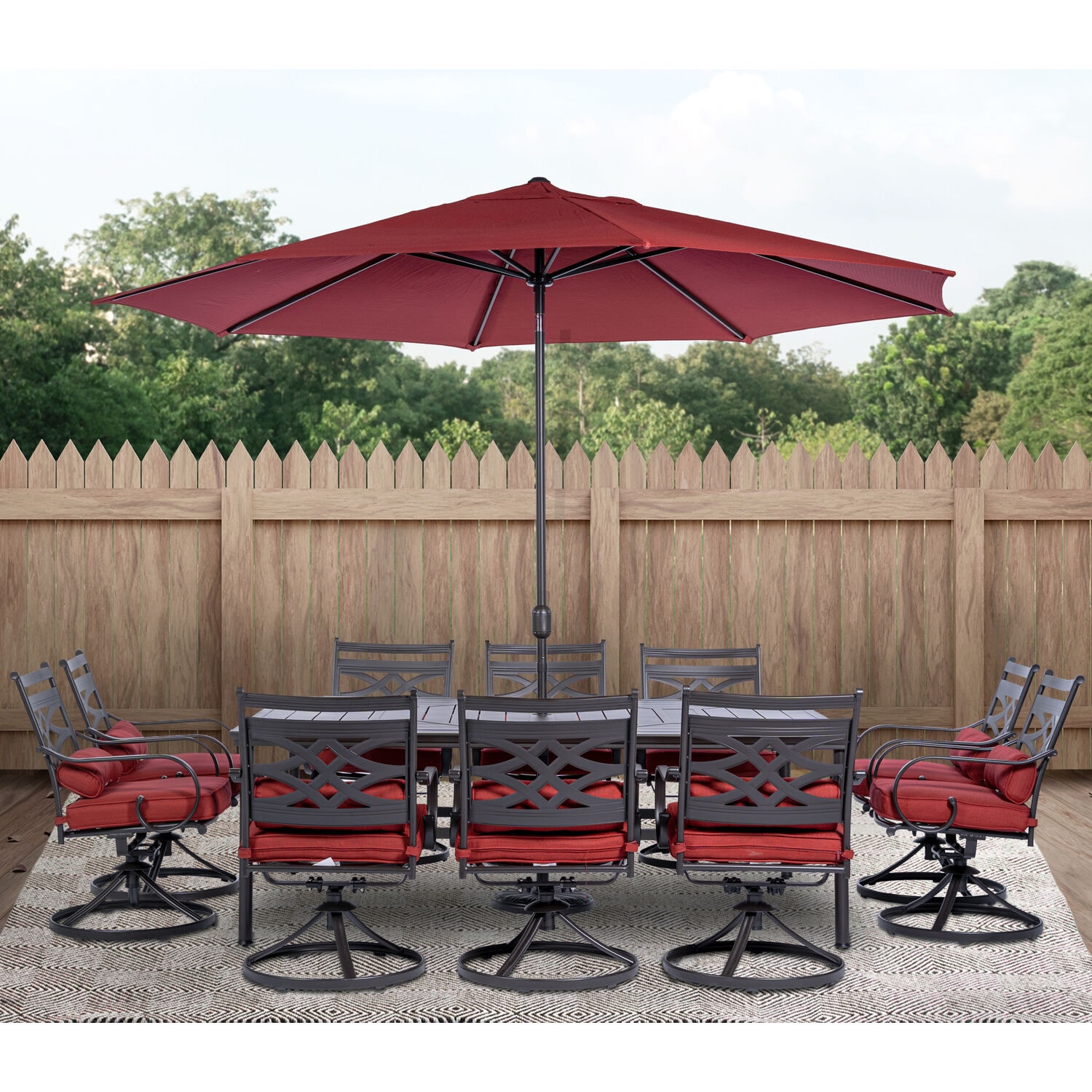 Hanover MCLRDN11PCSW10-SU-C Patio-Dining-Sets - View #9
