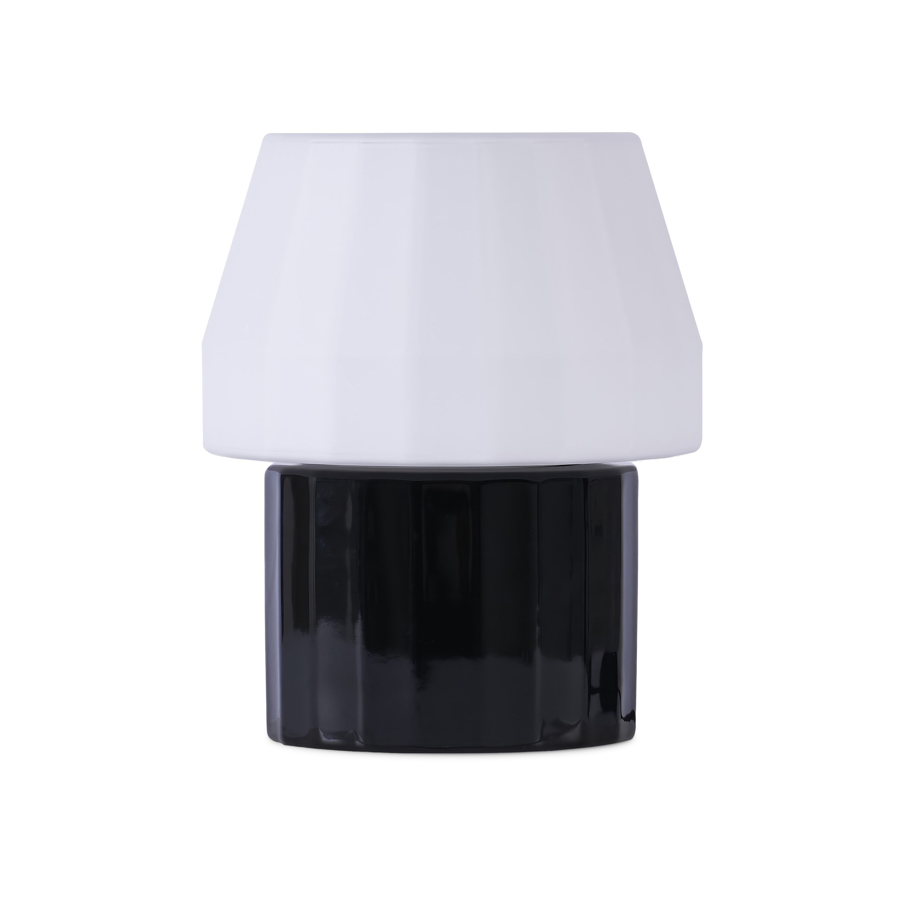 Brightech TL-DKE 9-in Duke Black Geometric LED Desk Lamp