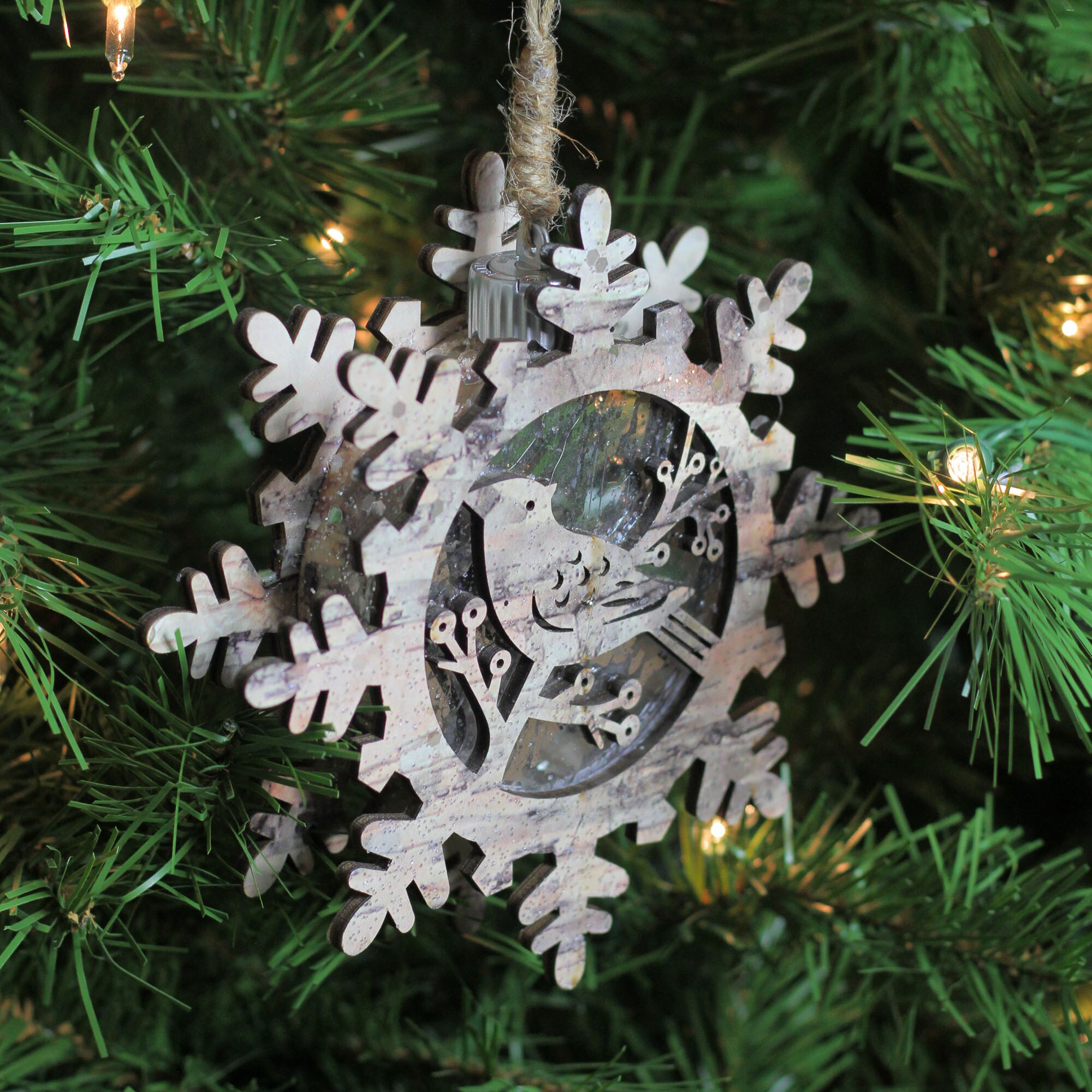 Chicago Bears Snowflake Christmas Ornament