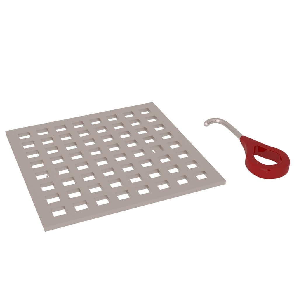 Rohl Matrix Decorative Drain Cover in Satin Nickel