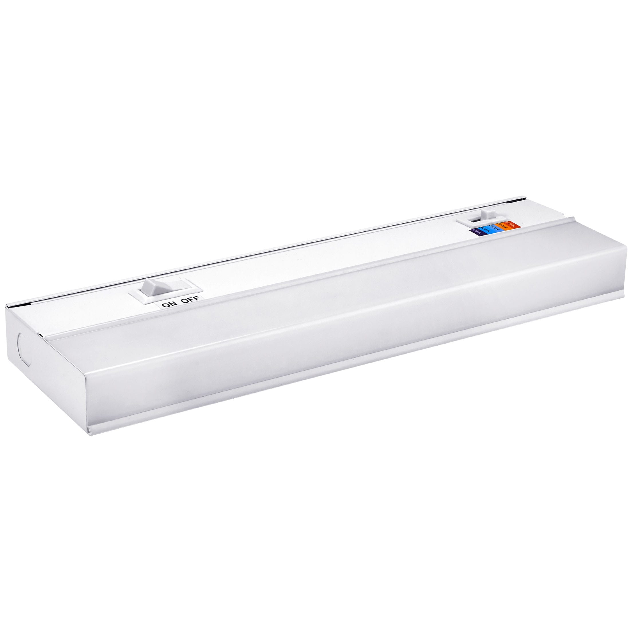 12" White Gloss LED Under Cabinet Light with Color Changing