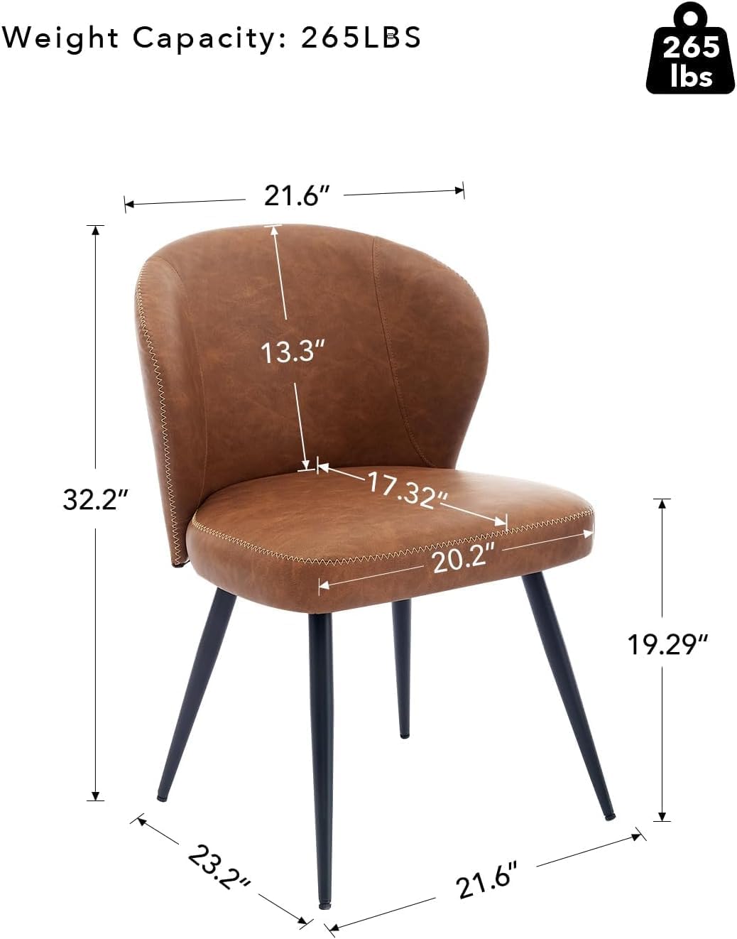 Qeetex LHF-CY-7BL04 Dining-Chairs - View #2