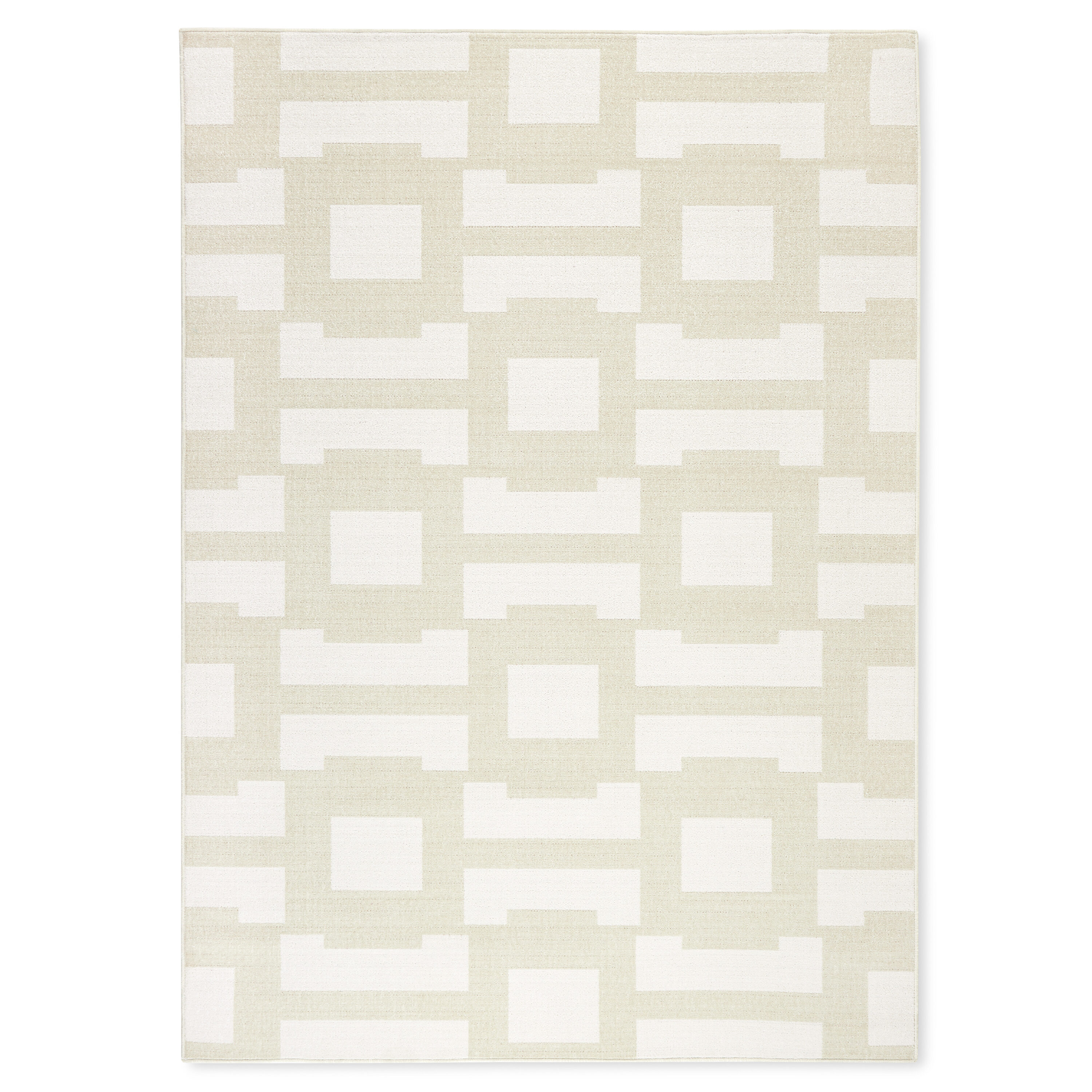 Tommy Bahama 1-40147-415 ISLA 8 x 10 (ft) Loomed Polypropylene Sage Green/Ivory Rectangular Indoor/Outdoor Geometric Mid-Century Modern Area rug