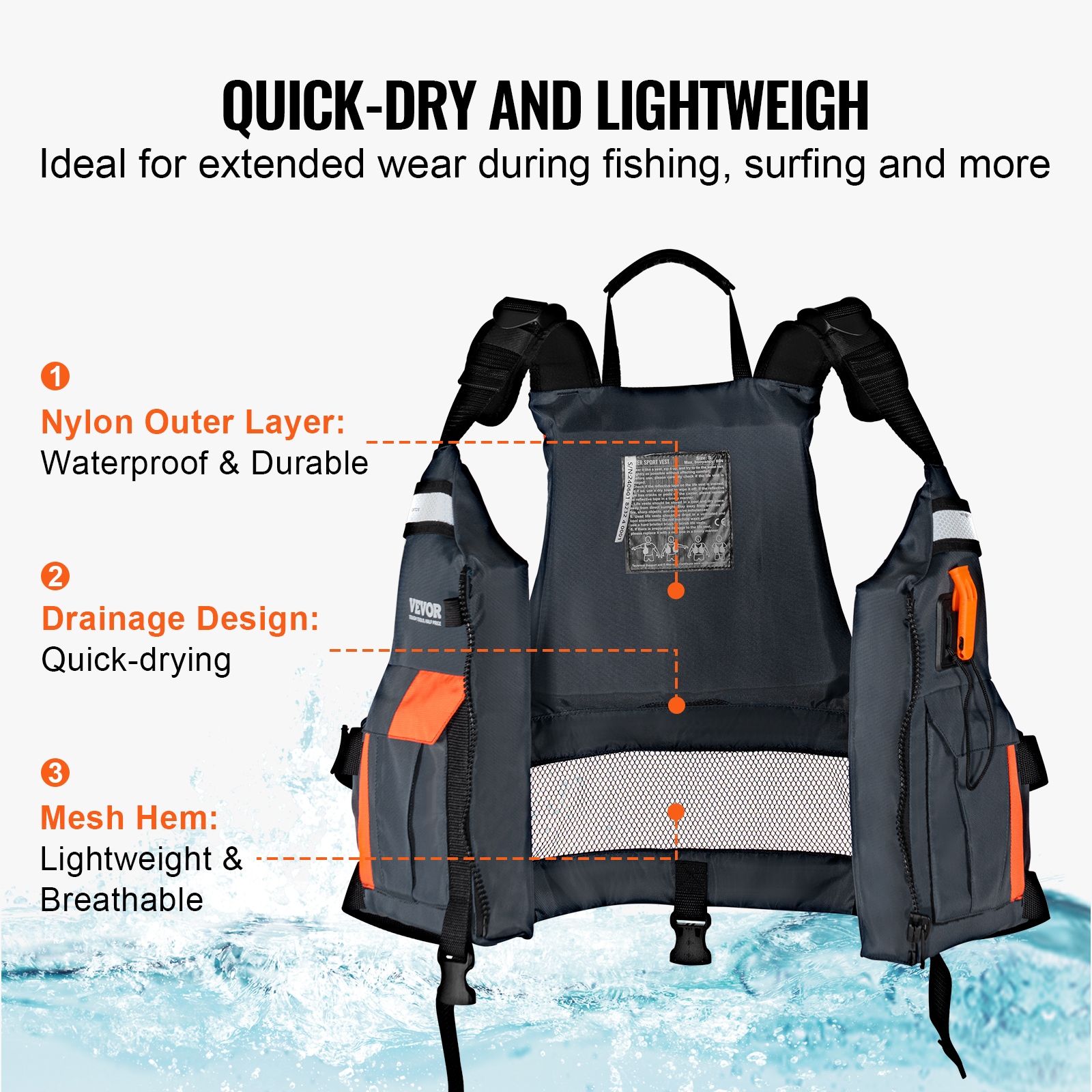 VEVOR SSYDJSYFPFTEZ47SSV0 Life-Vests - View #6
