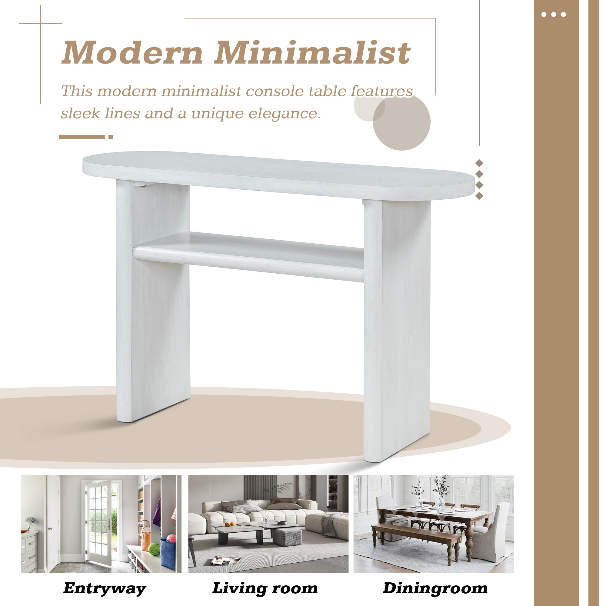ModernLuxe N715P195554K Console-Sofa-Tables - View #3