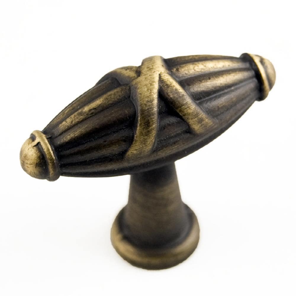 RK International CK 757-AE Antique English Rectangular Traditional Cabinet Knob