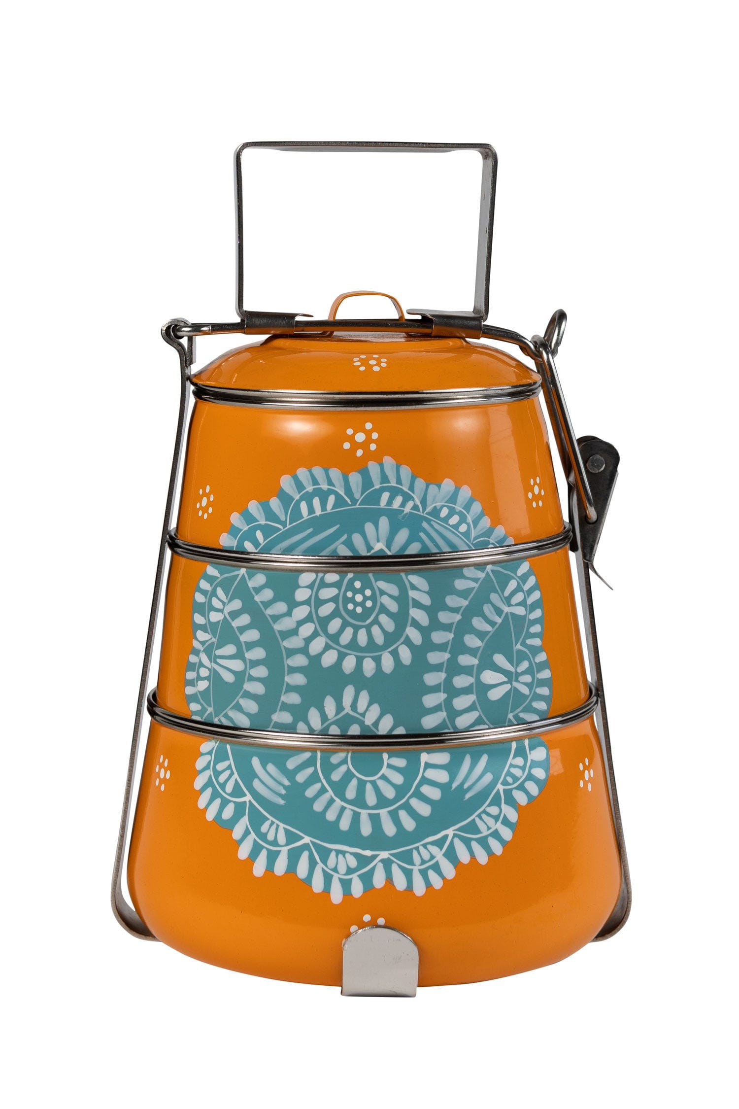 Ten Thousand Villages  3-Tier Stainless Steel Tiffin To-Go Container