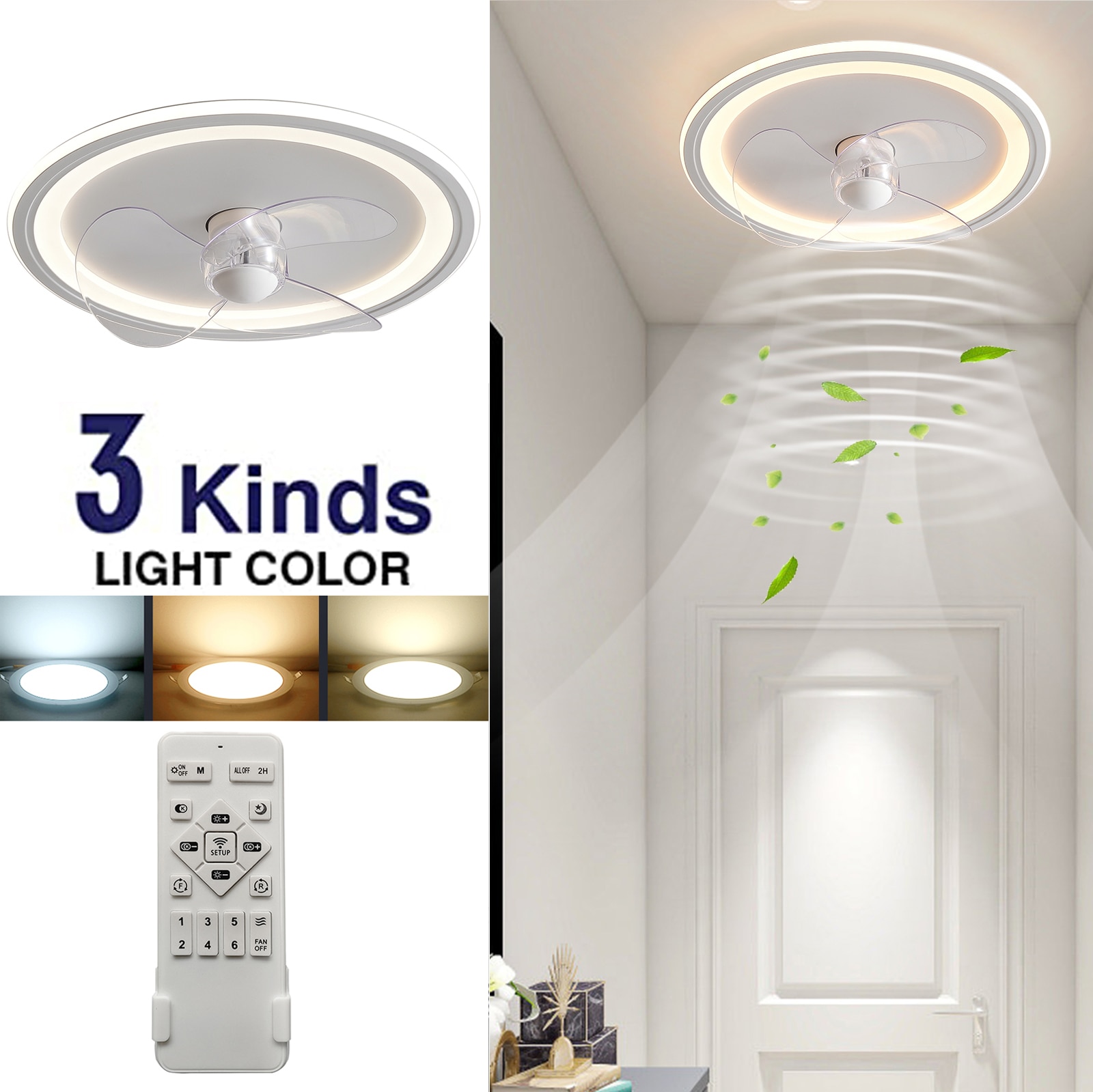 Oukaning HG-HCXLST-4666-US Ceiling-Fans - View #3
