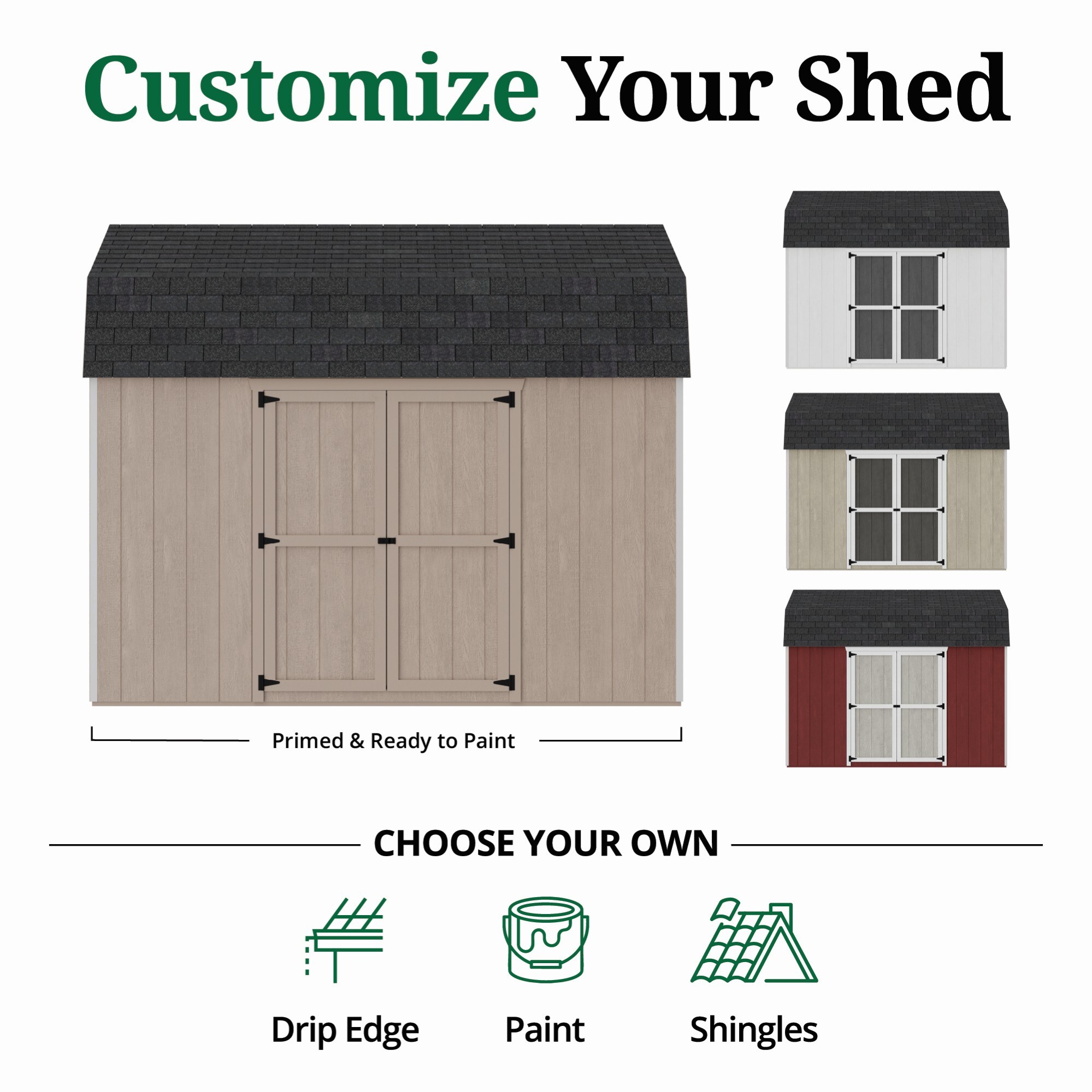 Little Cottage Co 10X12 VGB-6-SE-PC-FK Wood-Storage-Buildings - View #10